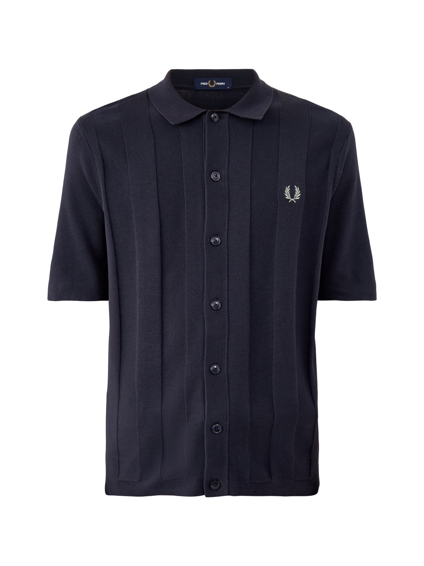 Tonal Vertical Stripe Shirt Navy