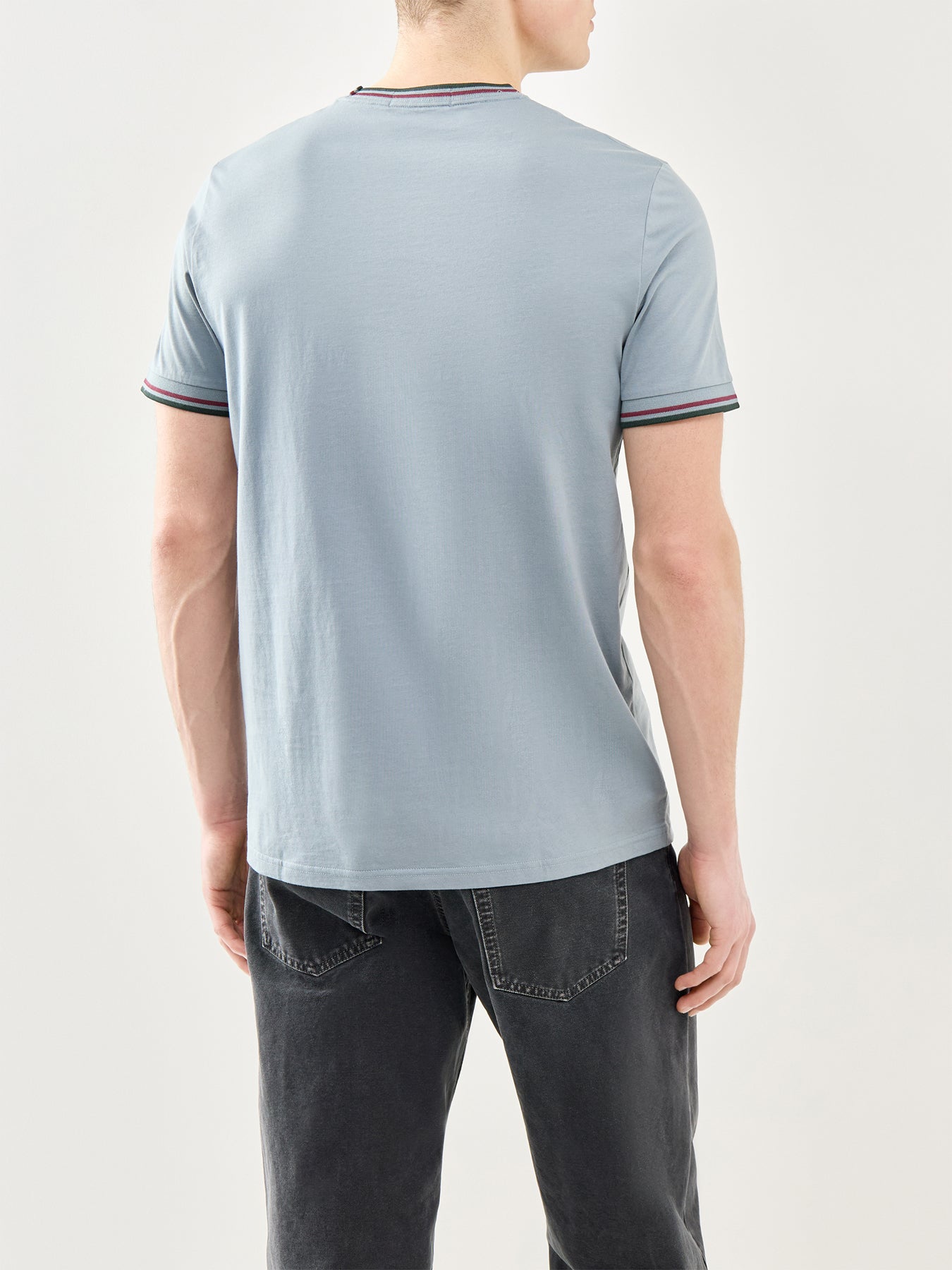 Fred Perry Twin Tipped Cotton T-Shirt Blue