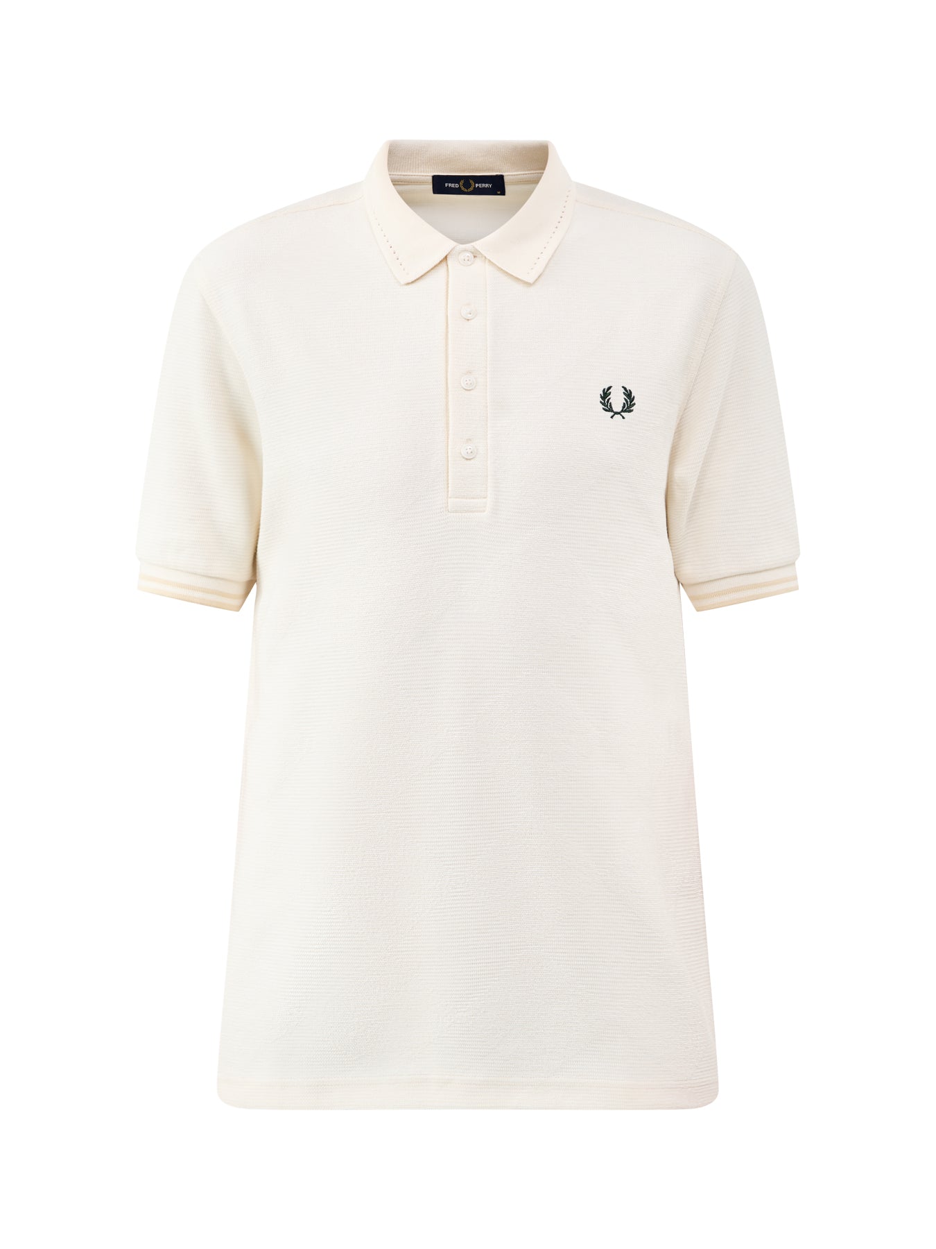 Jacquard Polo Shirt Cream