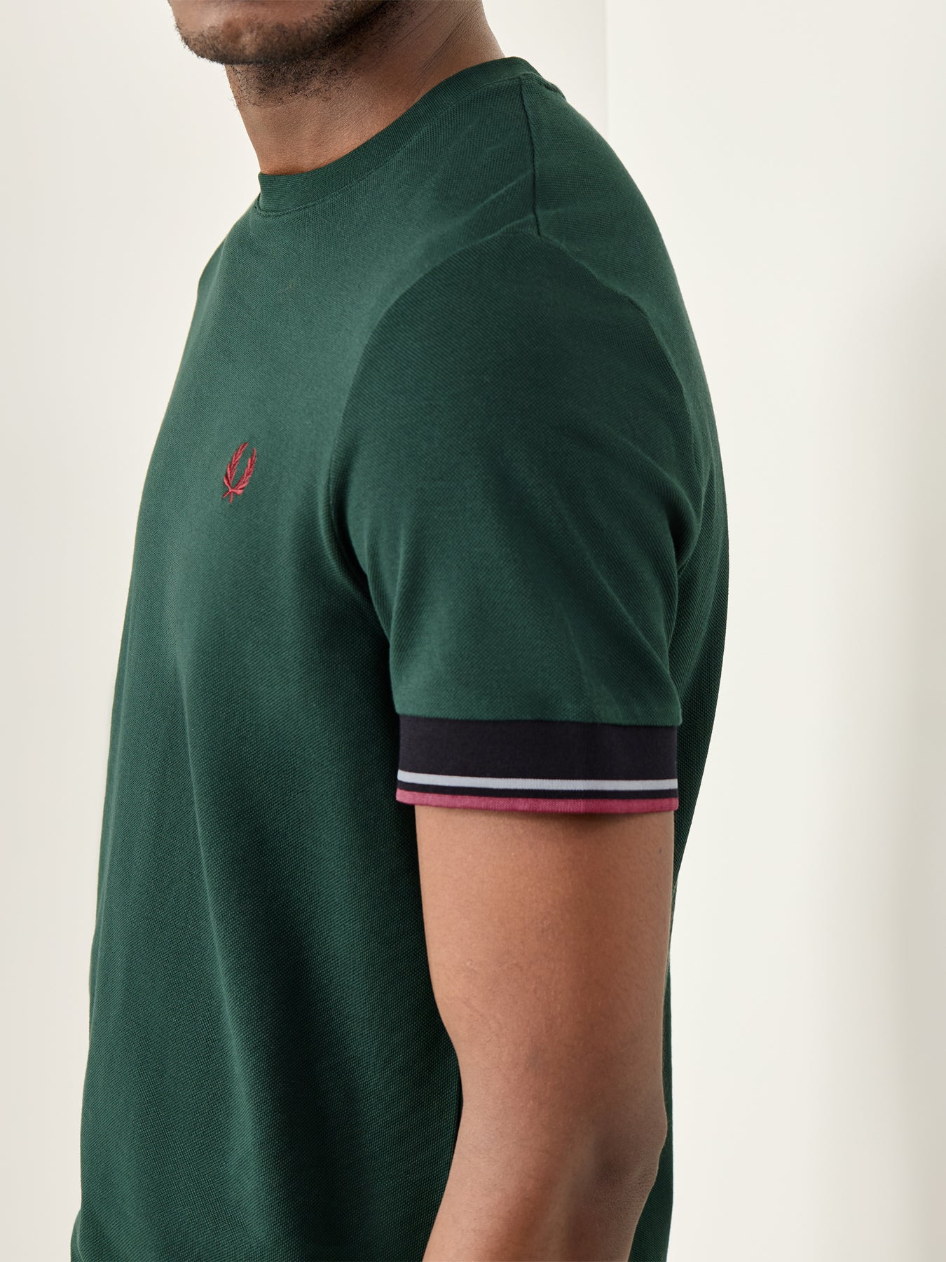 Twin Tipped Cuff T-Shirt Green