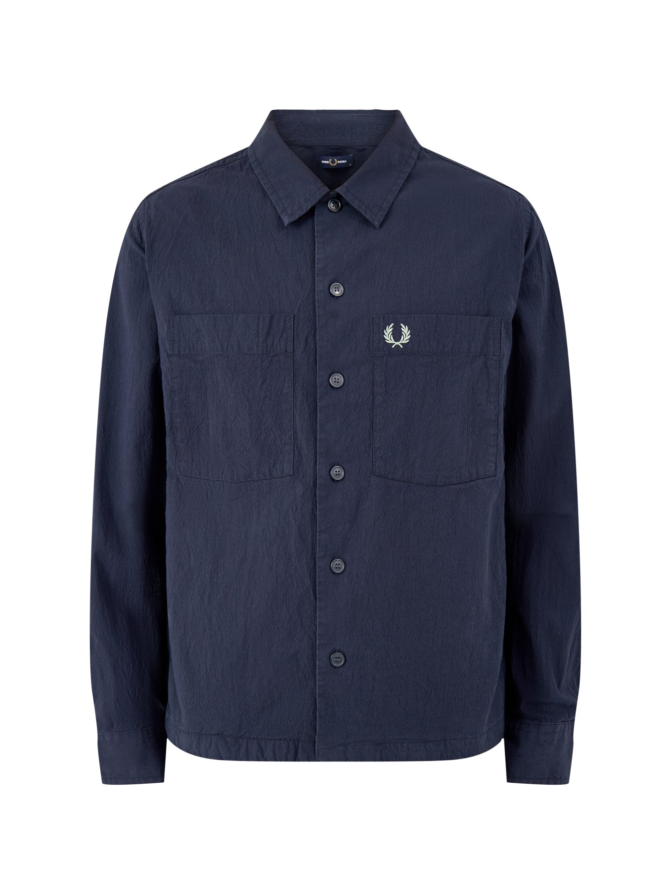 Seersucker Overshirt Navy