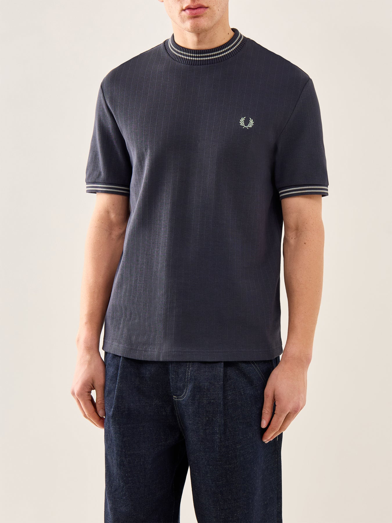 Ribbed Jersey T-Shirt