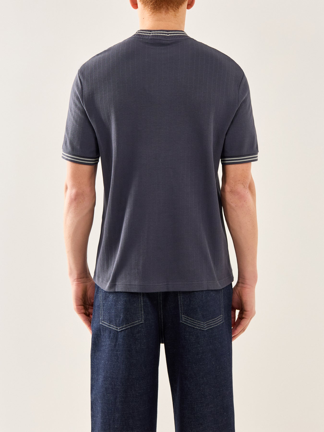 Ribbed Jersey T-Shirt