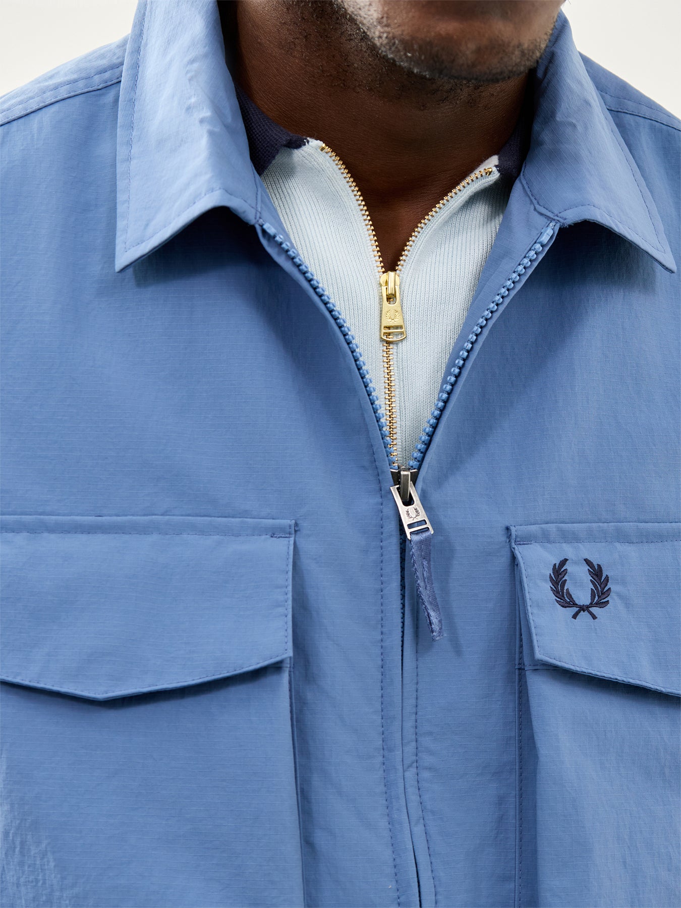 Ripstop Pocket Overshirt Blue