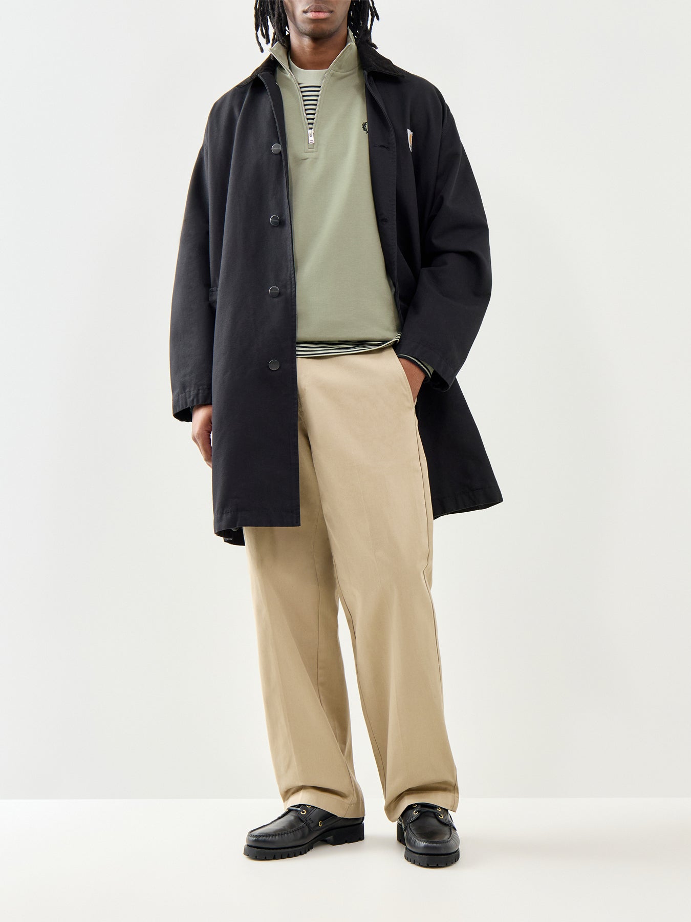 Fred Perry Half Zip Sweatshirt Green