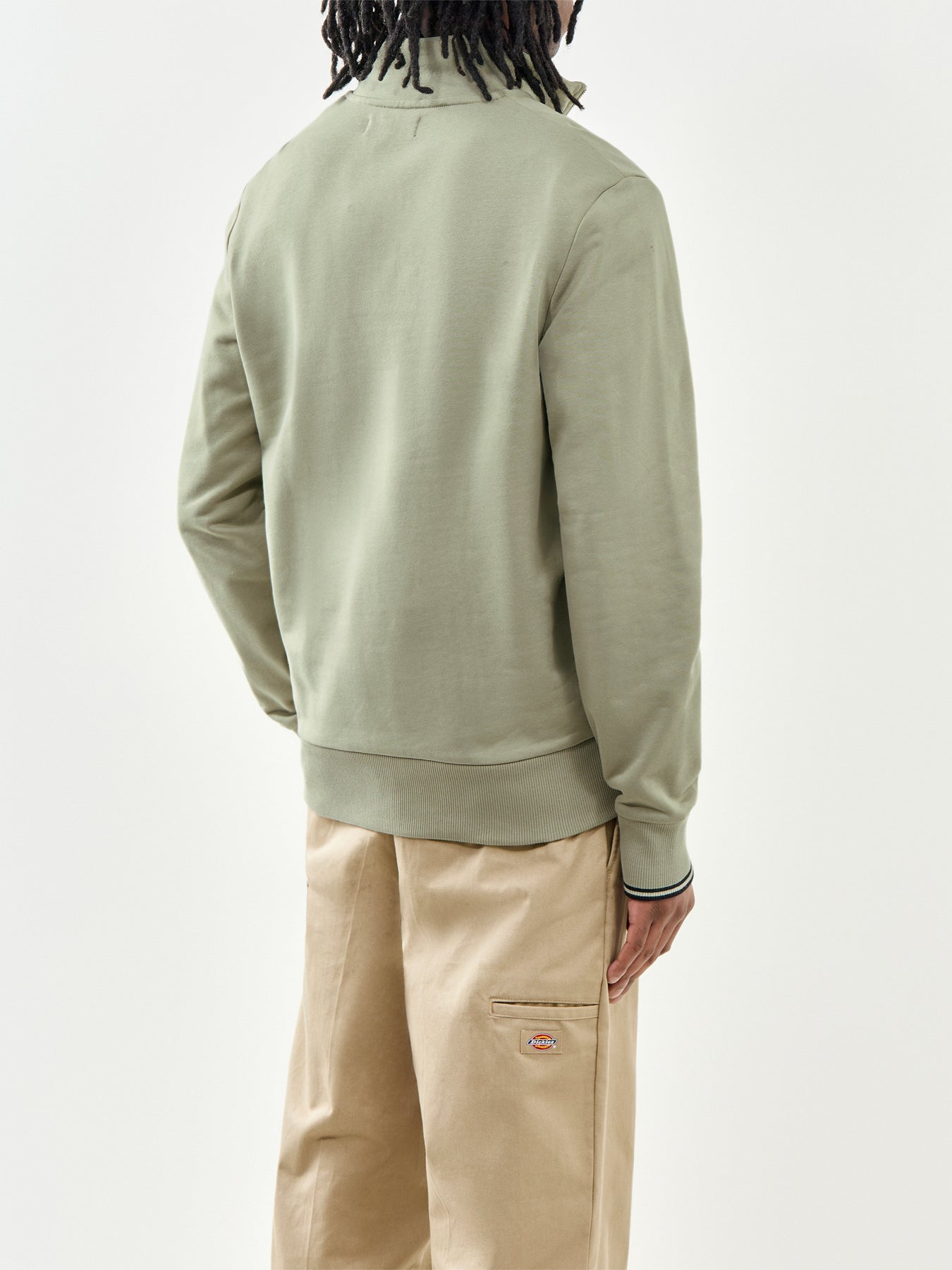 Fred Perry Half Zip Sweatshirt Green