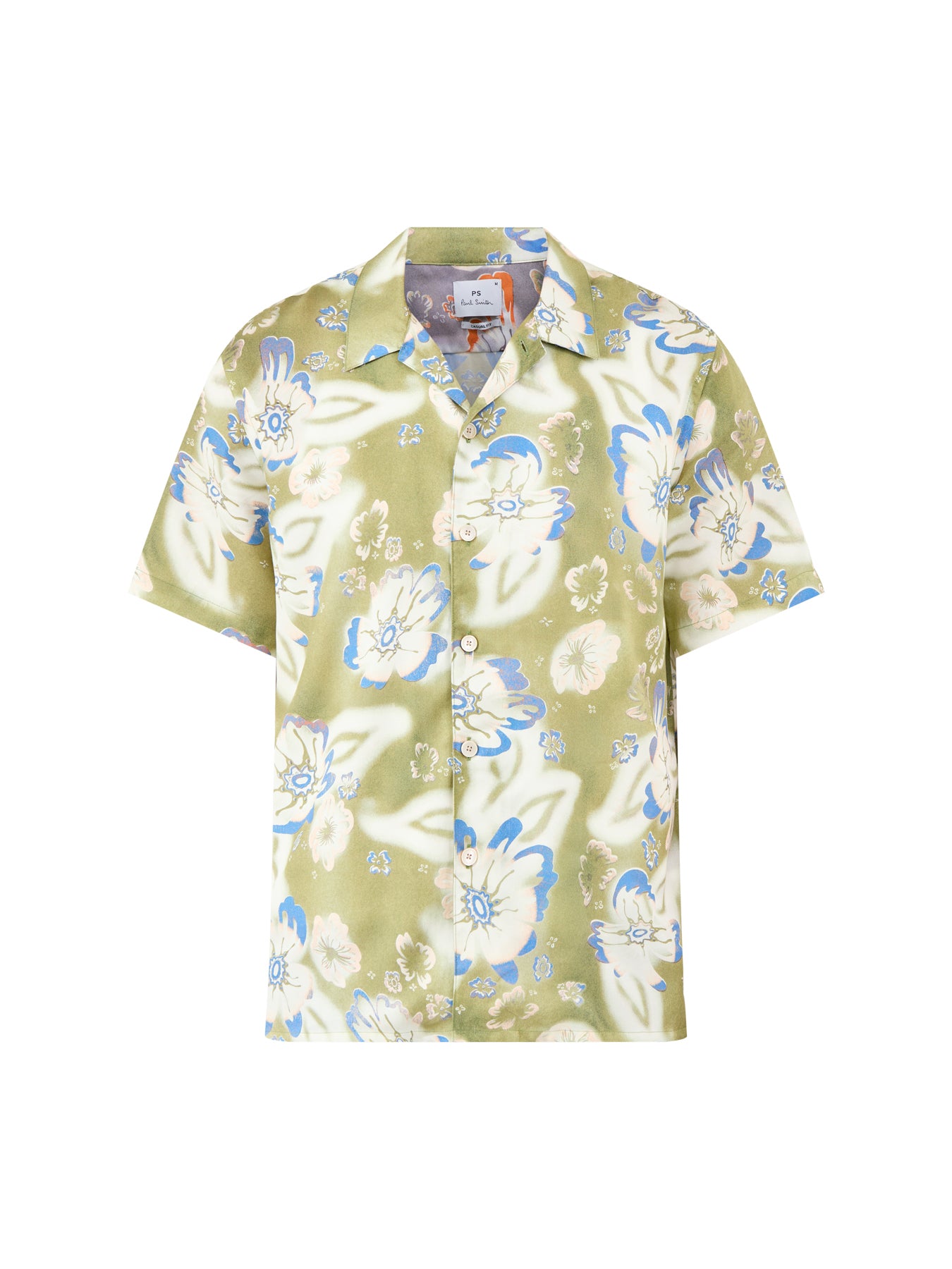Floral Short Sleeve Shirt Green