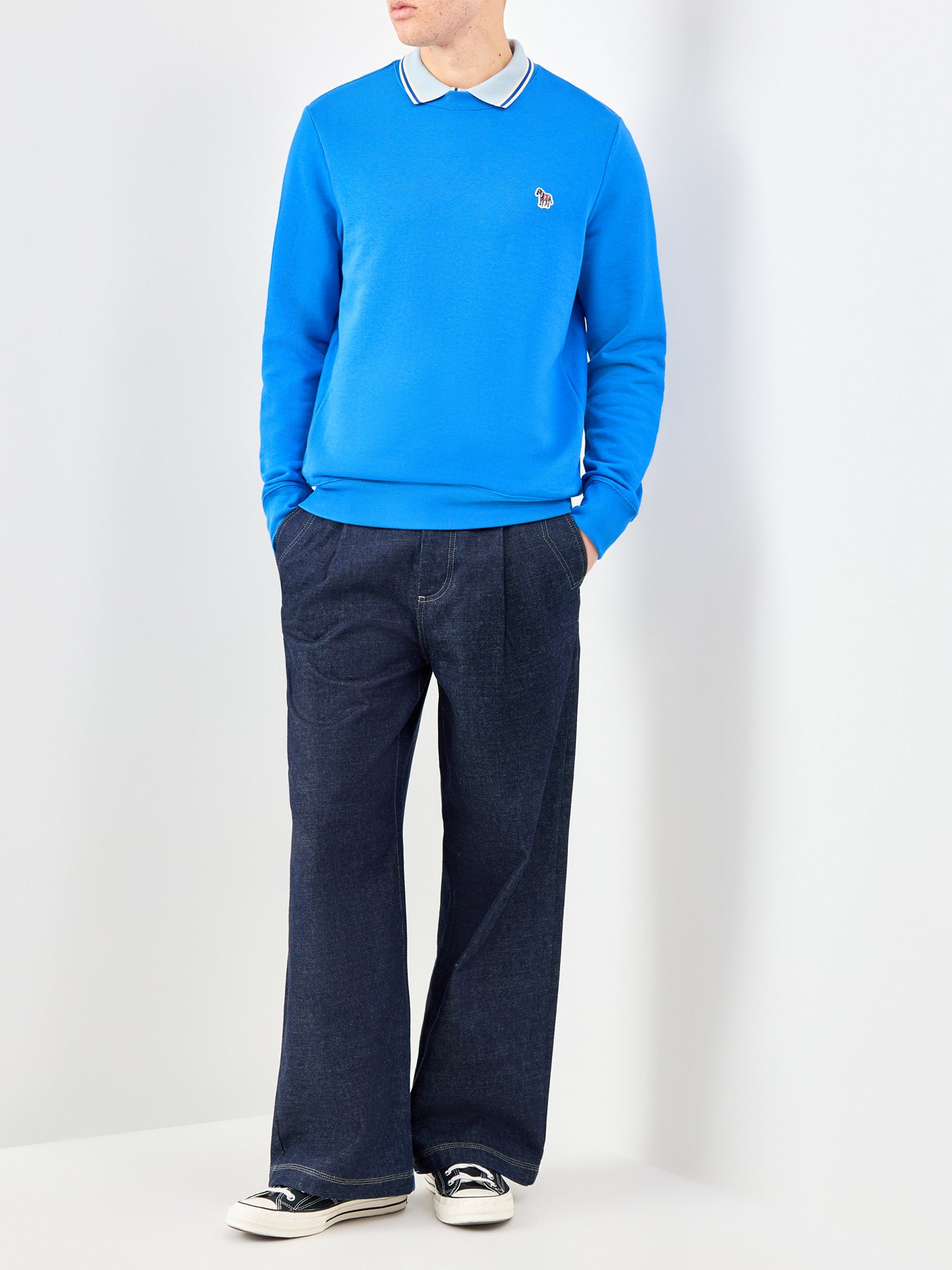 Zebra Logo Sweatshirt Blue