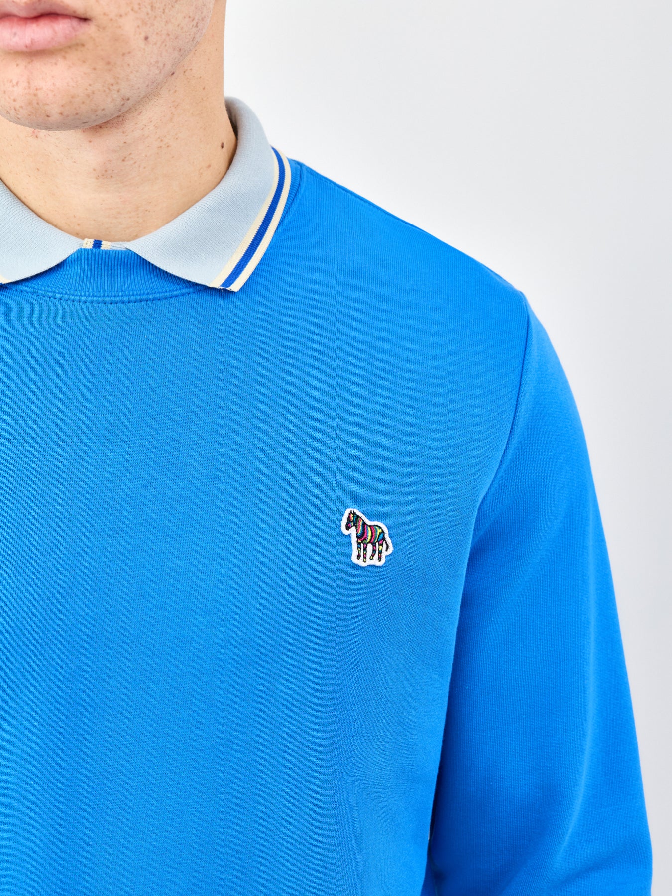 Zebra Logo Sweatshirt Blue
