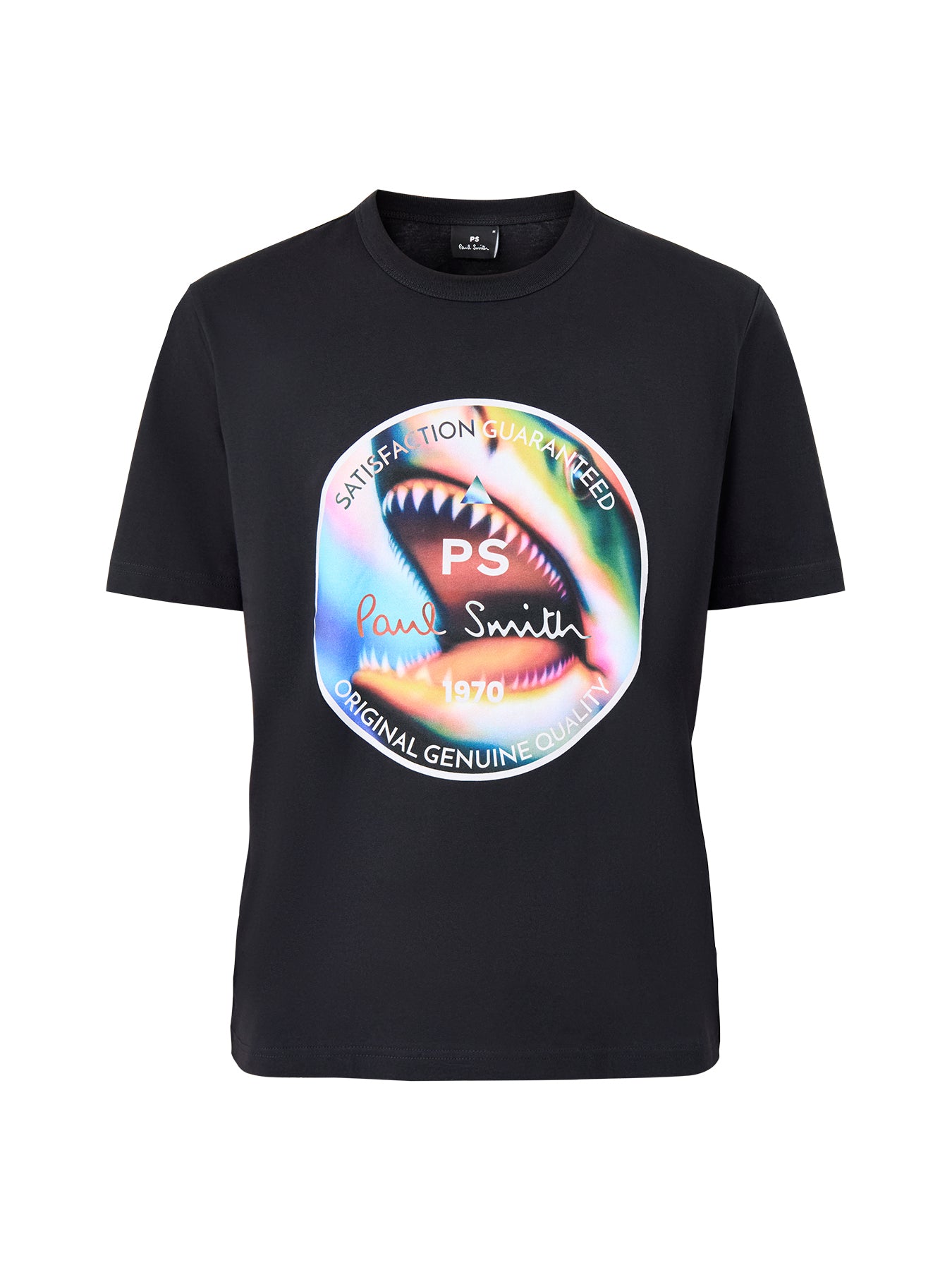 Shark Graphic Organic Cotton T-Shirt Black