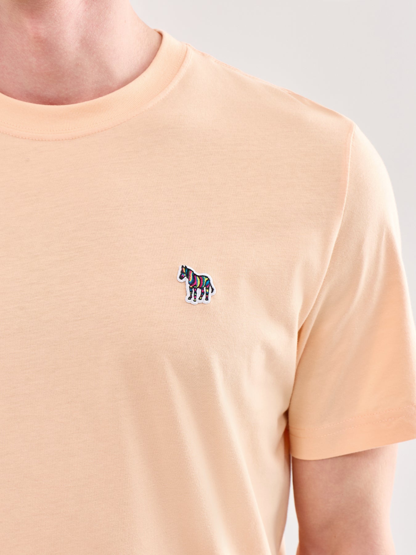 Zebra Graphic Organic Cotton T-Shirt Orange
