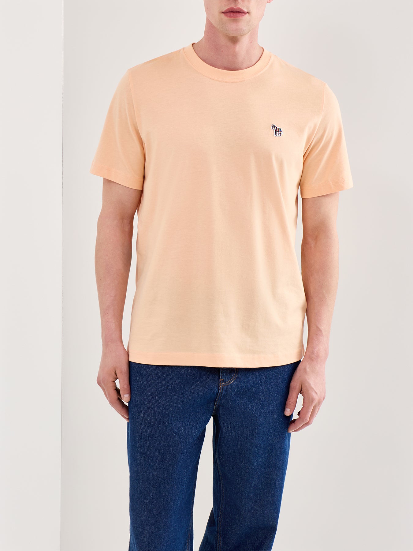 Zebra Graphic Organic Cotton T-Shirt Orange