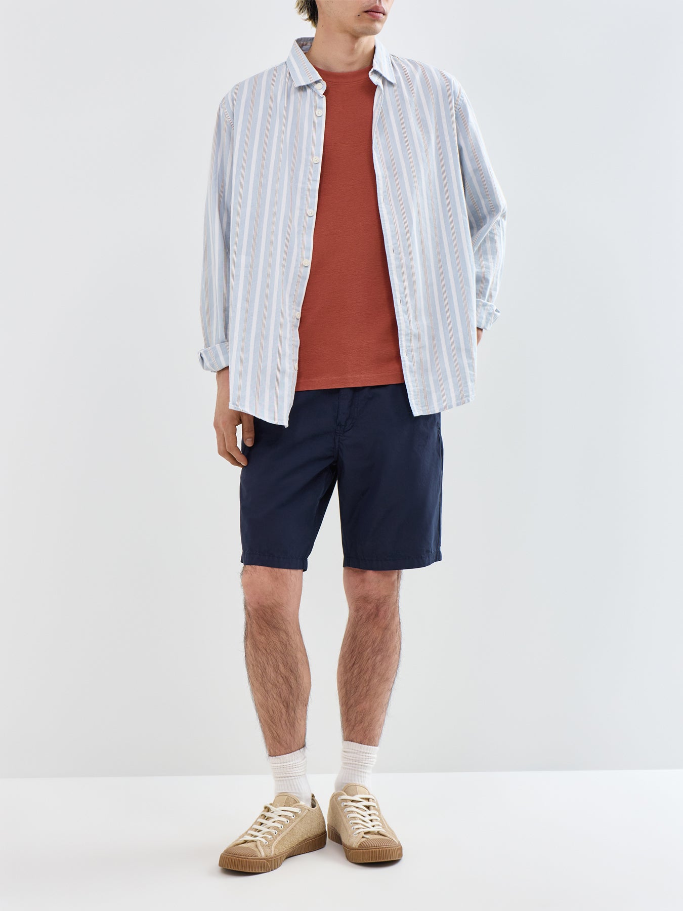 Classic Light Cotton Shorts Blue