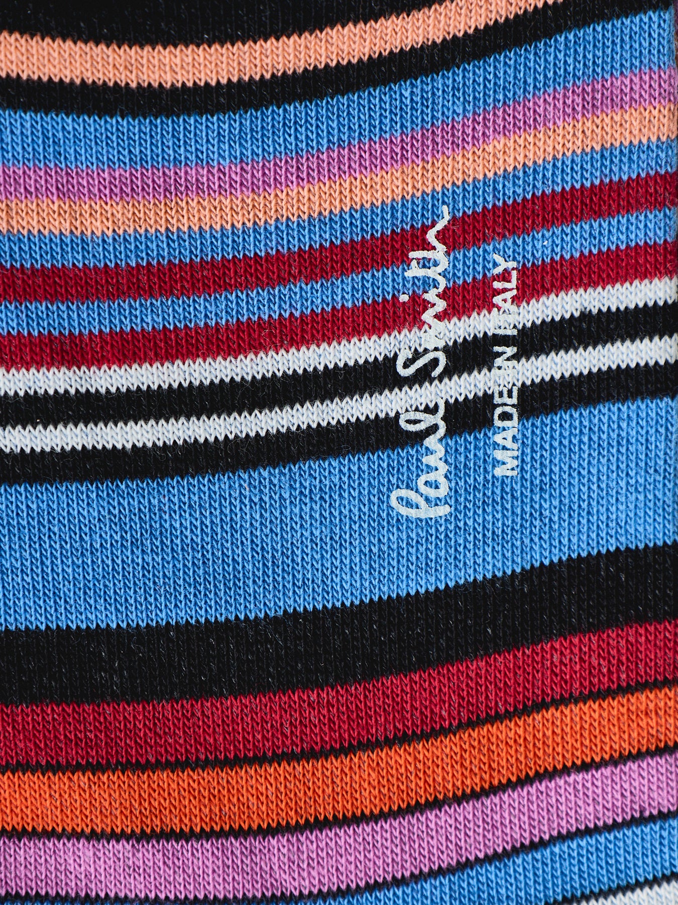 Striped Crew Socks Blue