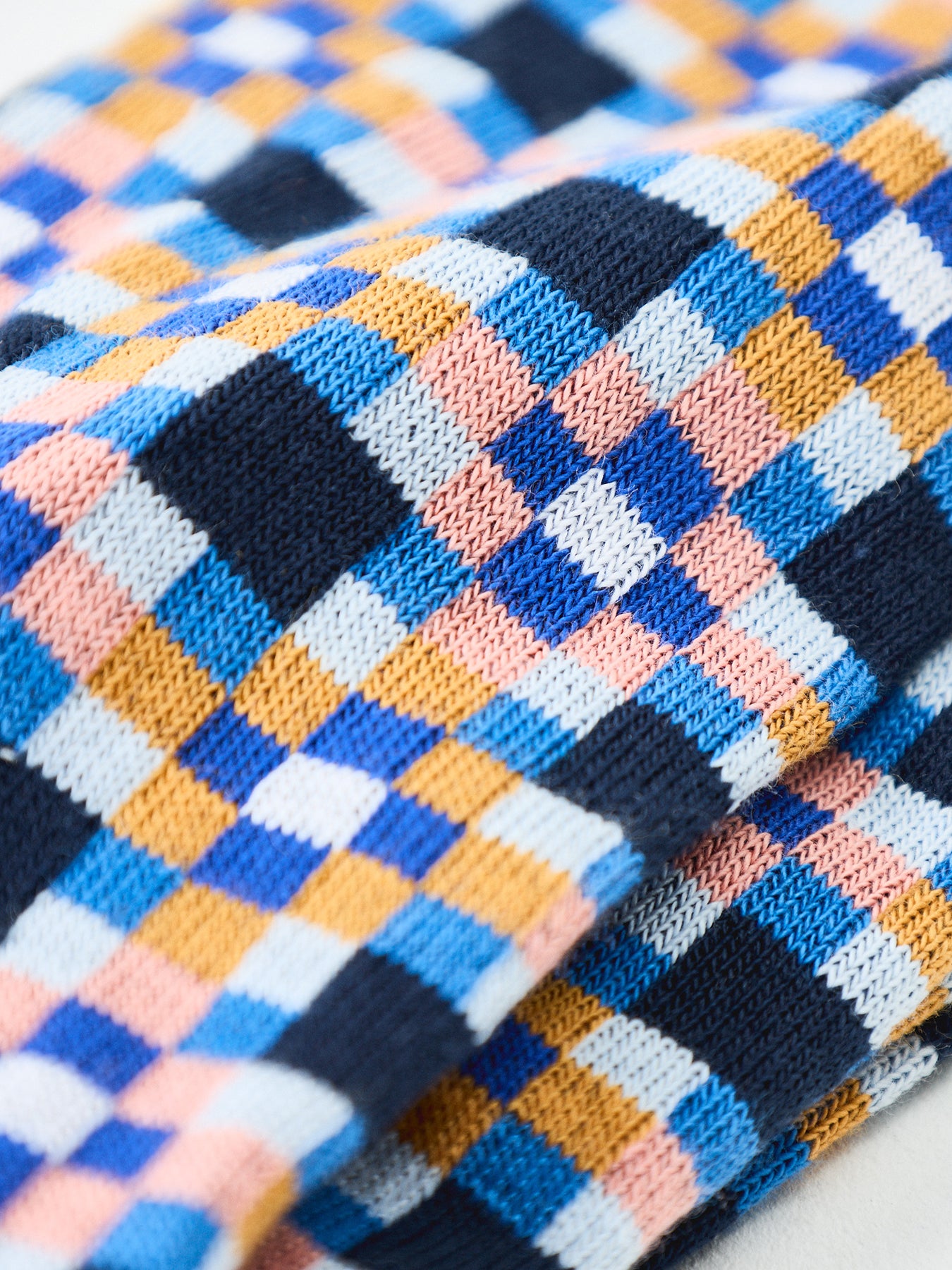 Nicolas Tiles Crew Socks Navy