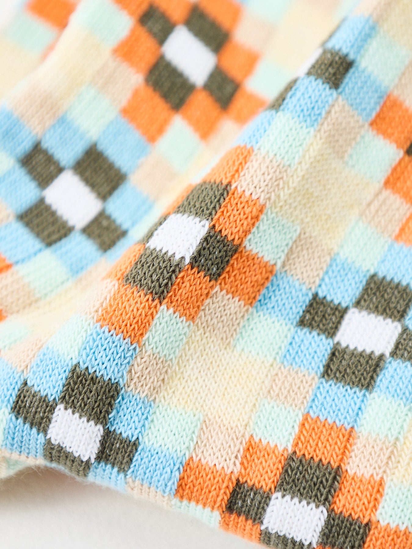 Nicolas Tiles Crew Socks Yellow