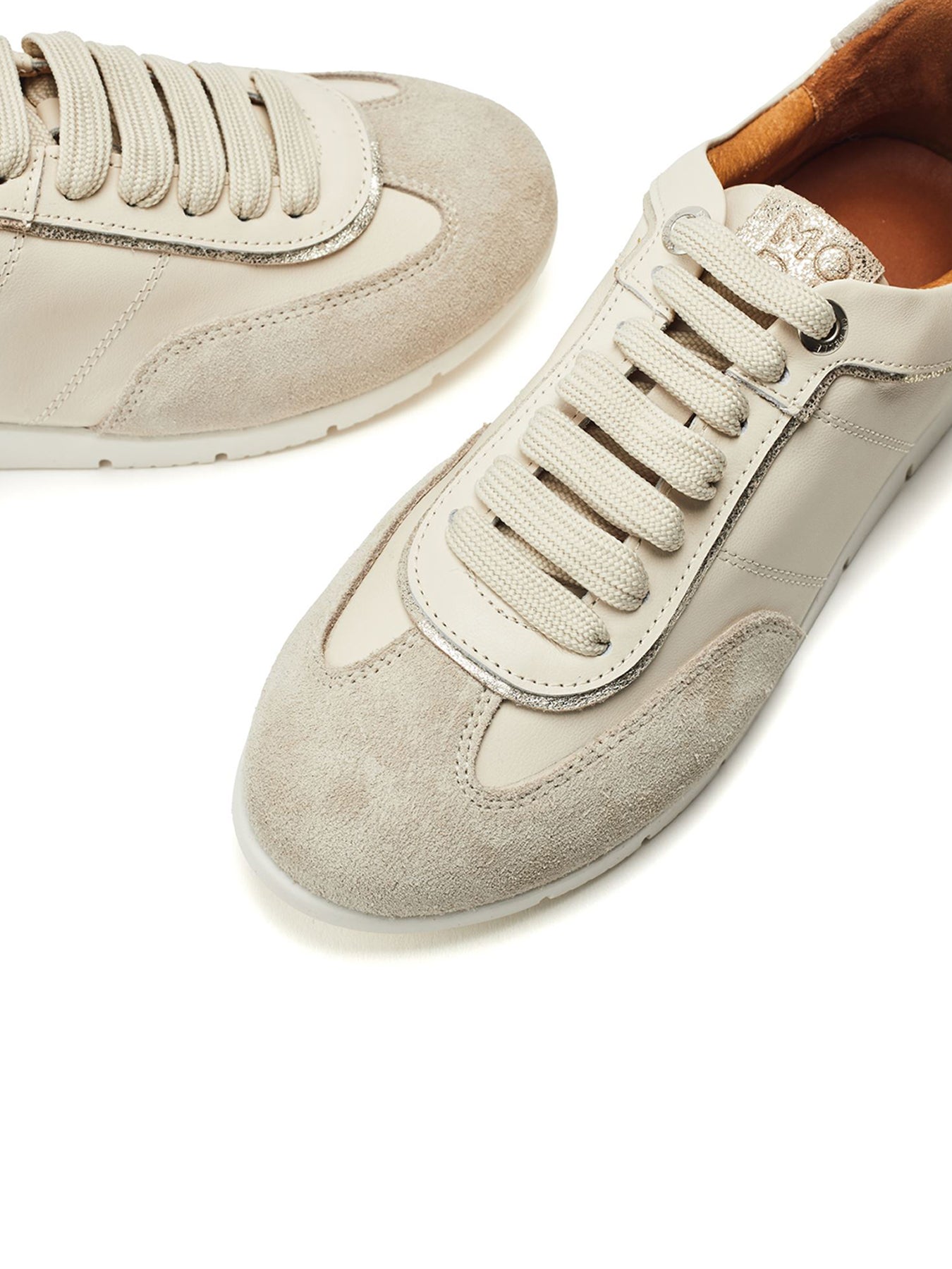 Avrel Leather Trainers White