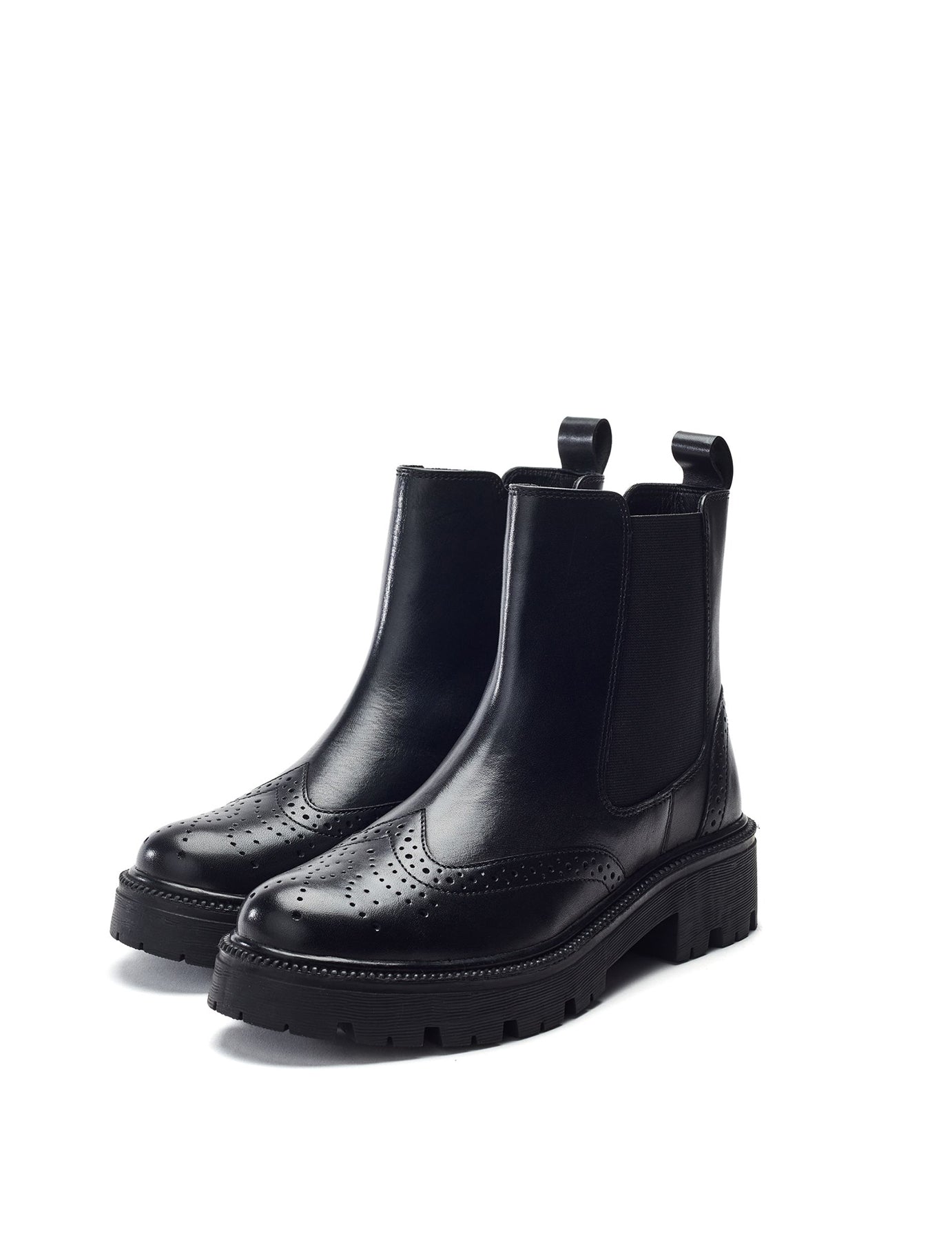 Ordenia Leather Boots Black
