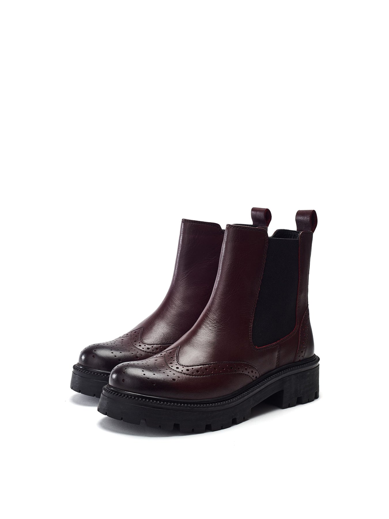 Ordenia Leather Boots Red