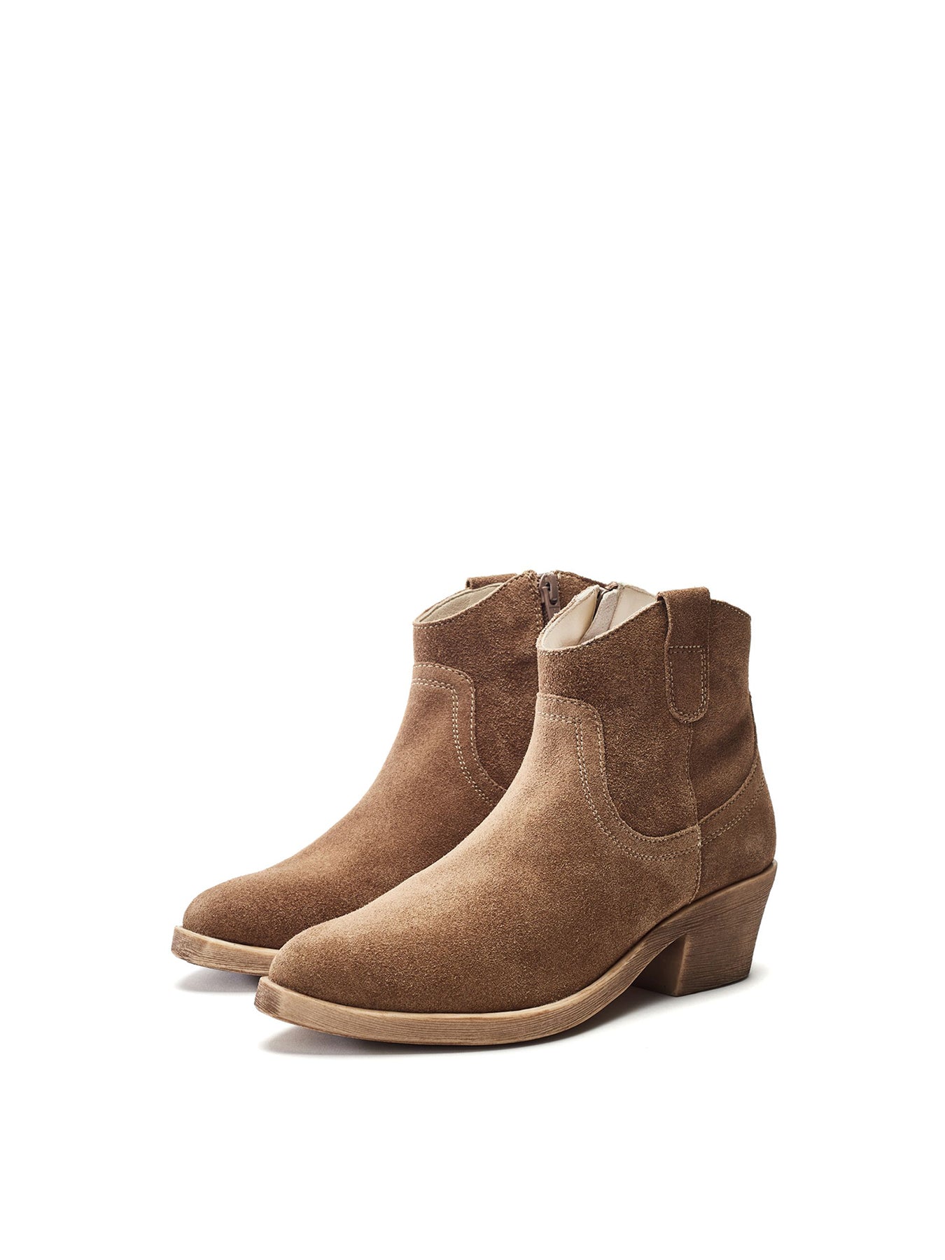 Ovaline Leather Boots Neutral