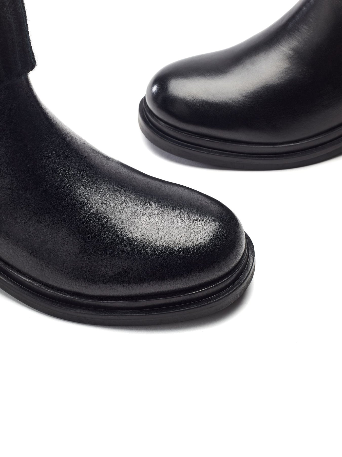 Ozarra Leather Boots Black