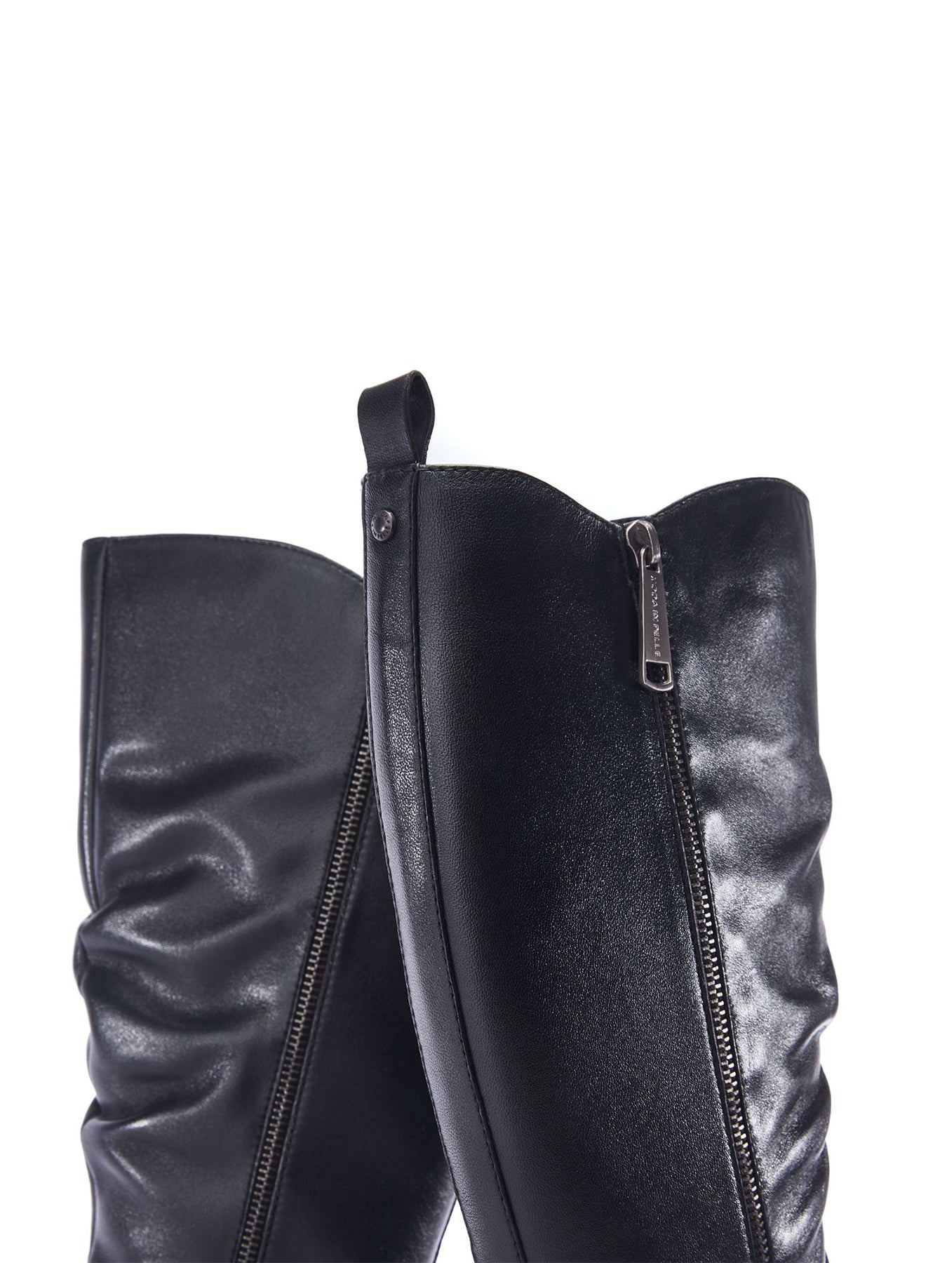 Riez Smooth Leather Boots Black