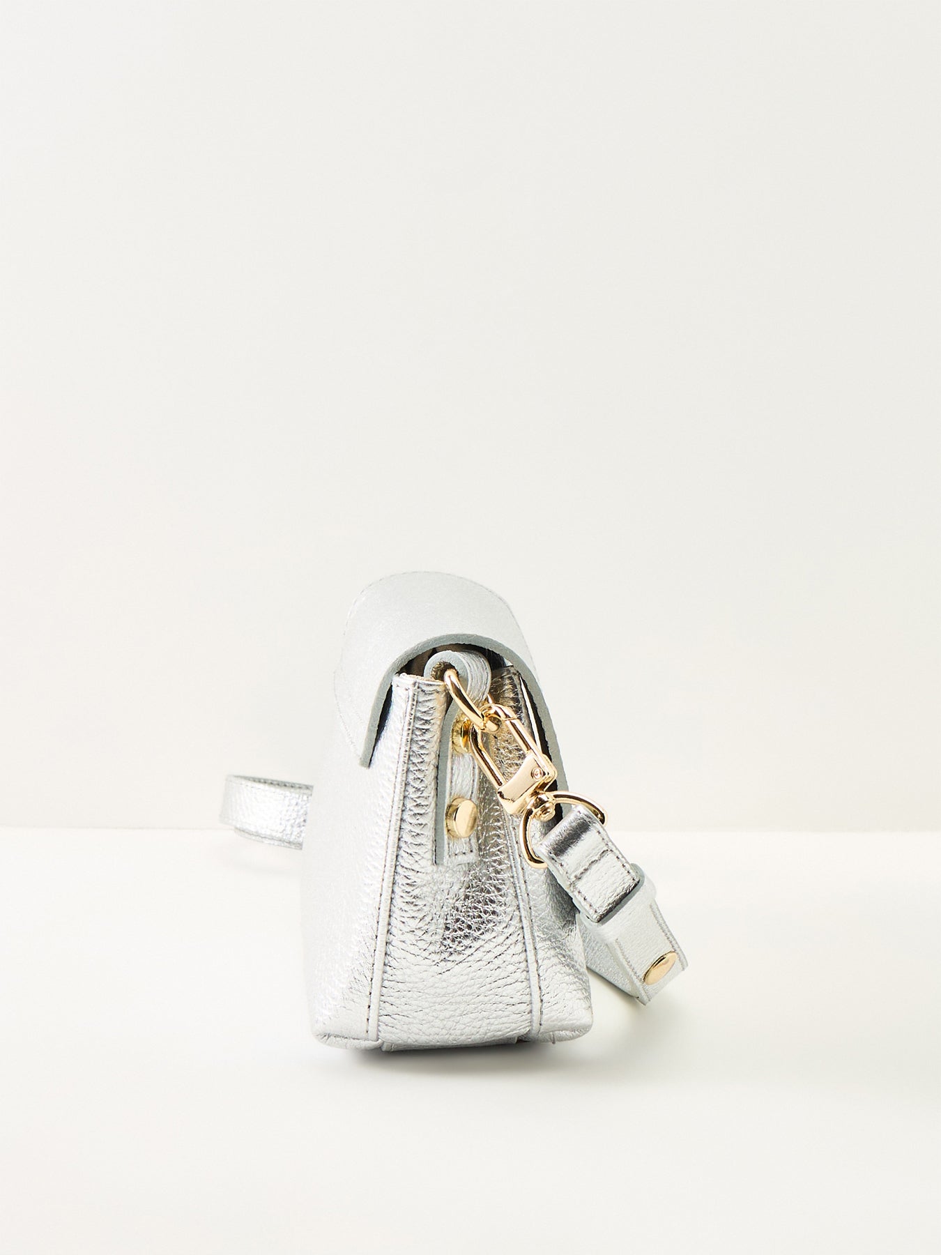 Maddie Leather Bag Silver
