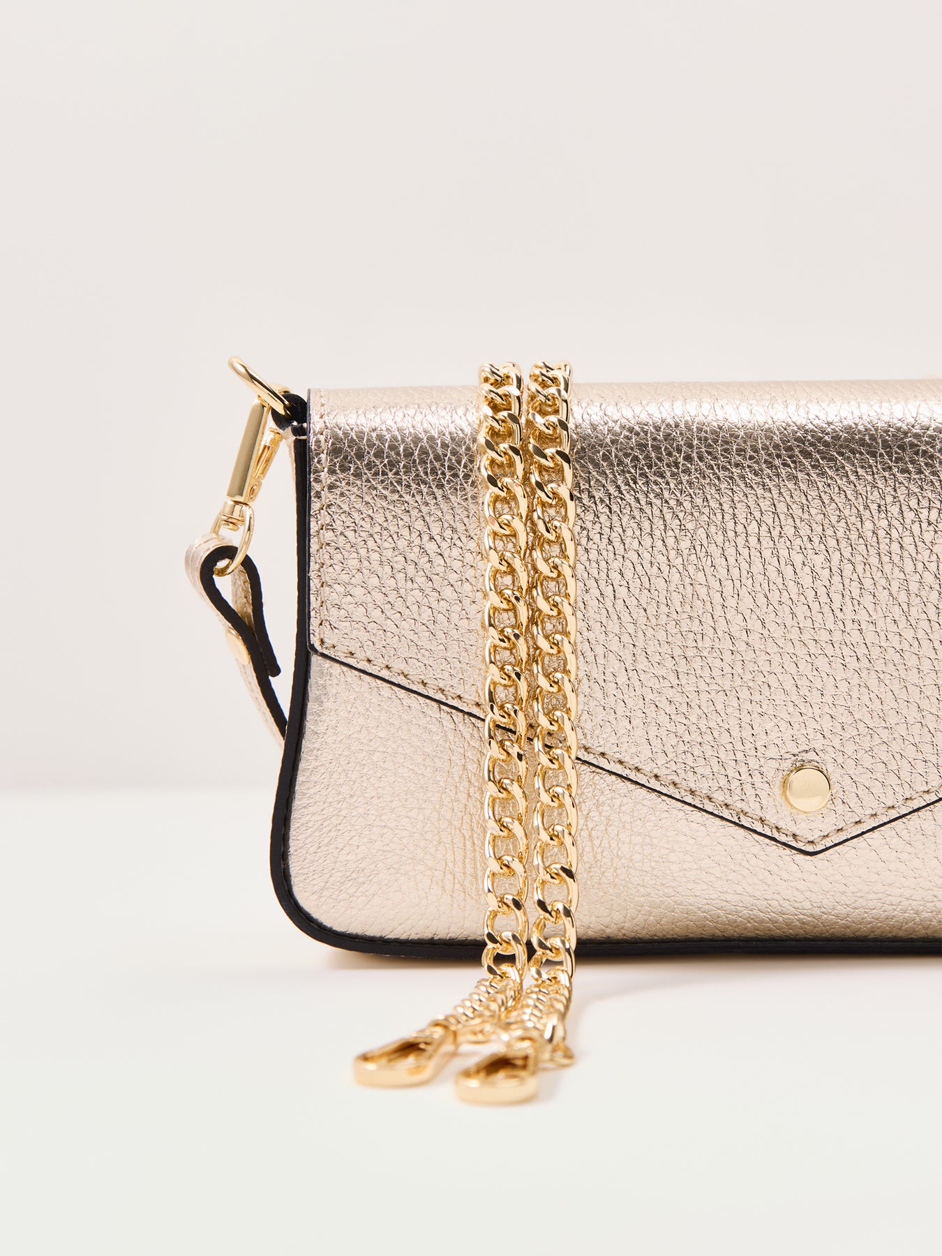 Munro Leather Bag Gold