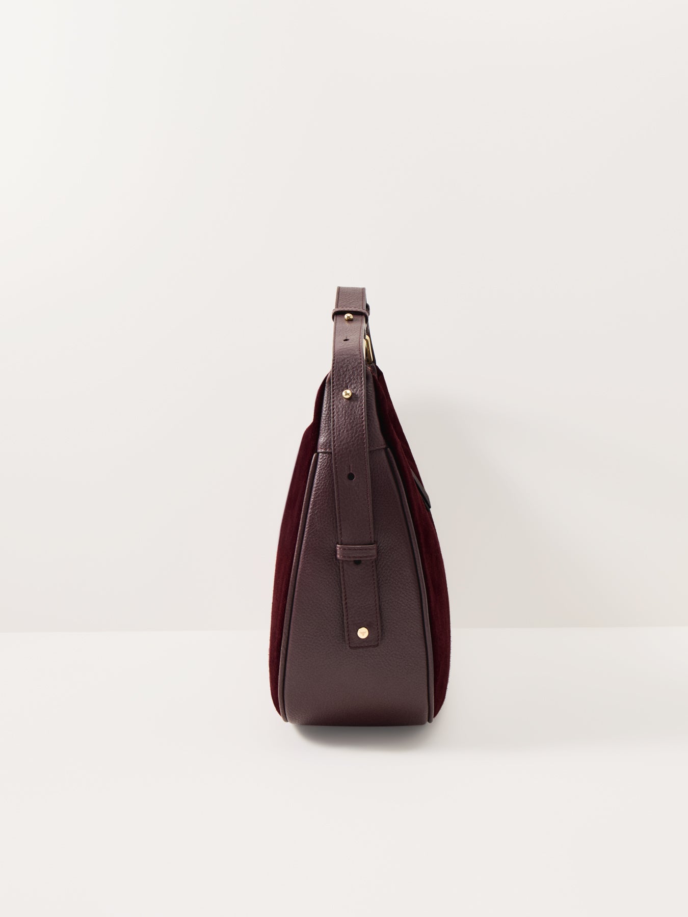 Charlie Suede Bag Burgundy