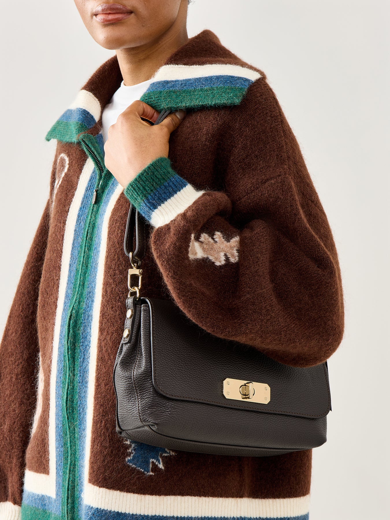 Maisie Maxi Leather Bag Brown