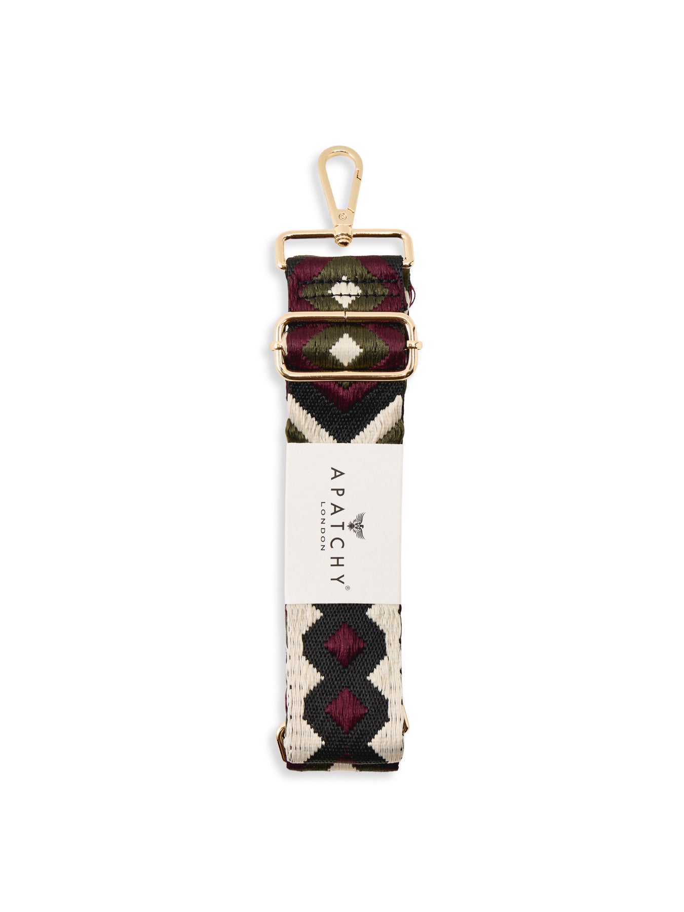 Port & Olive Diamond Webbing Strap Multi