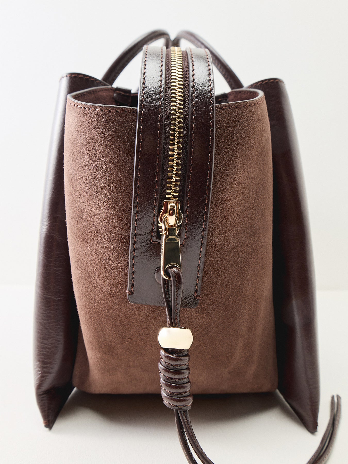 Romilly Large Ziptop Grab Brown