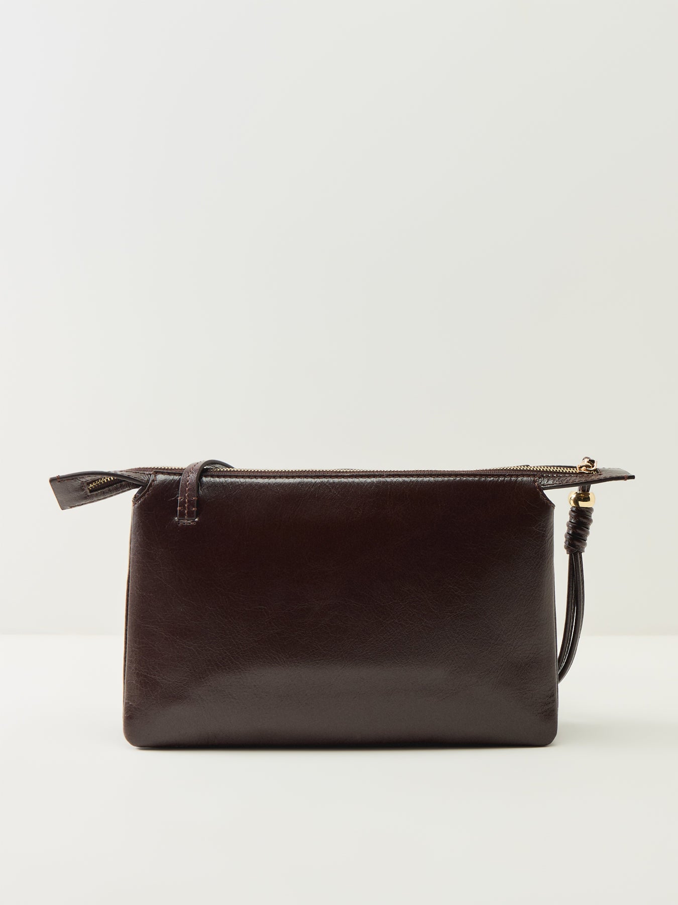 Romilly Medium Ziptop Crossbody Brown