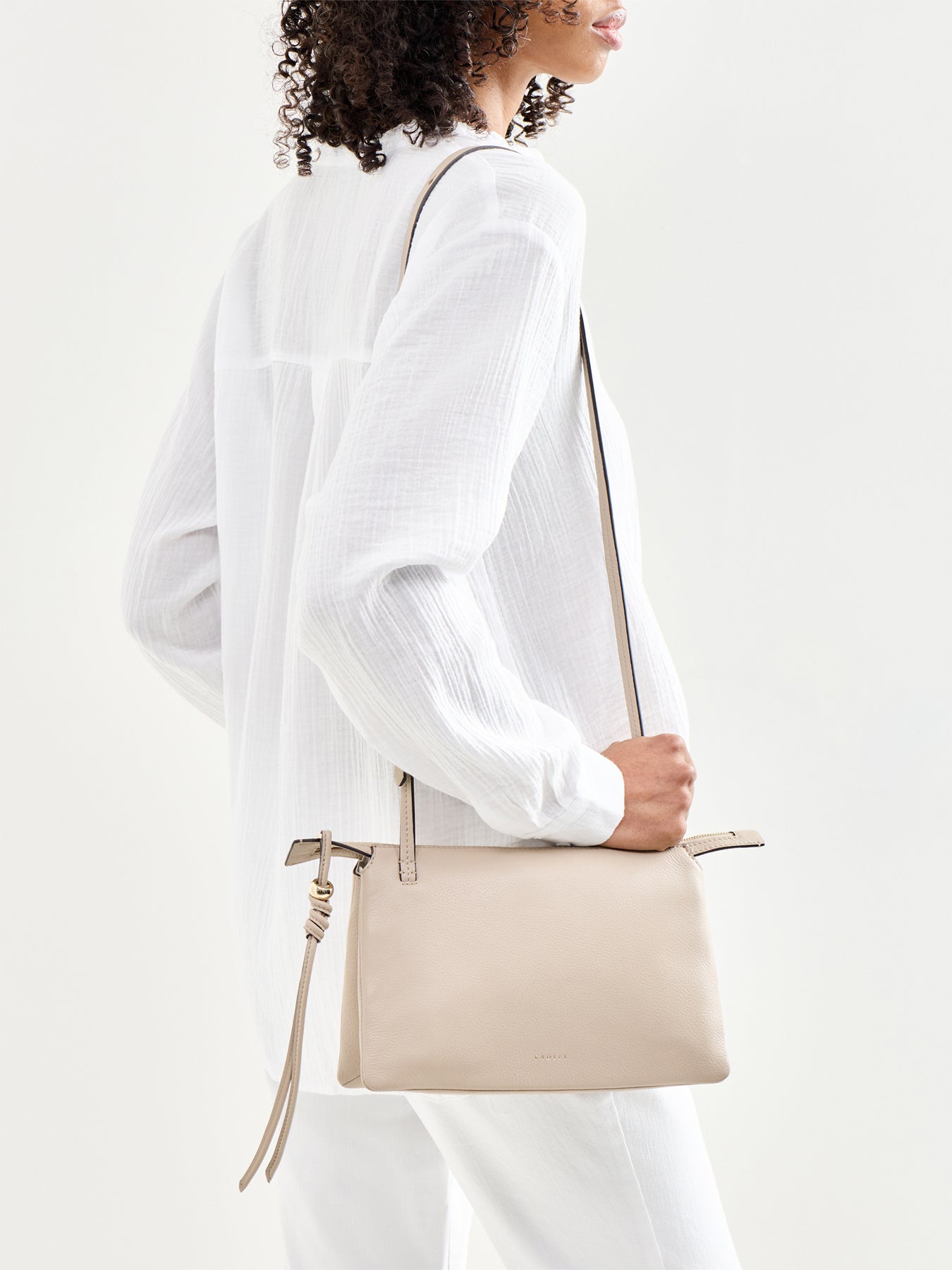 Romilly Medium Ziptop Crossbody Porcini
