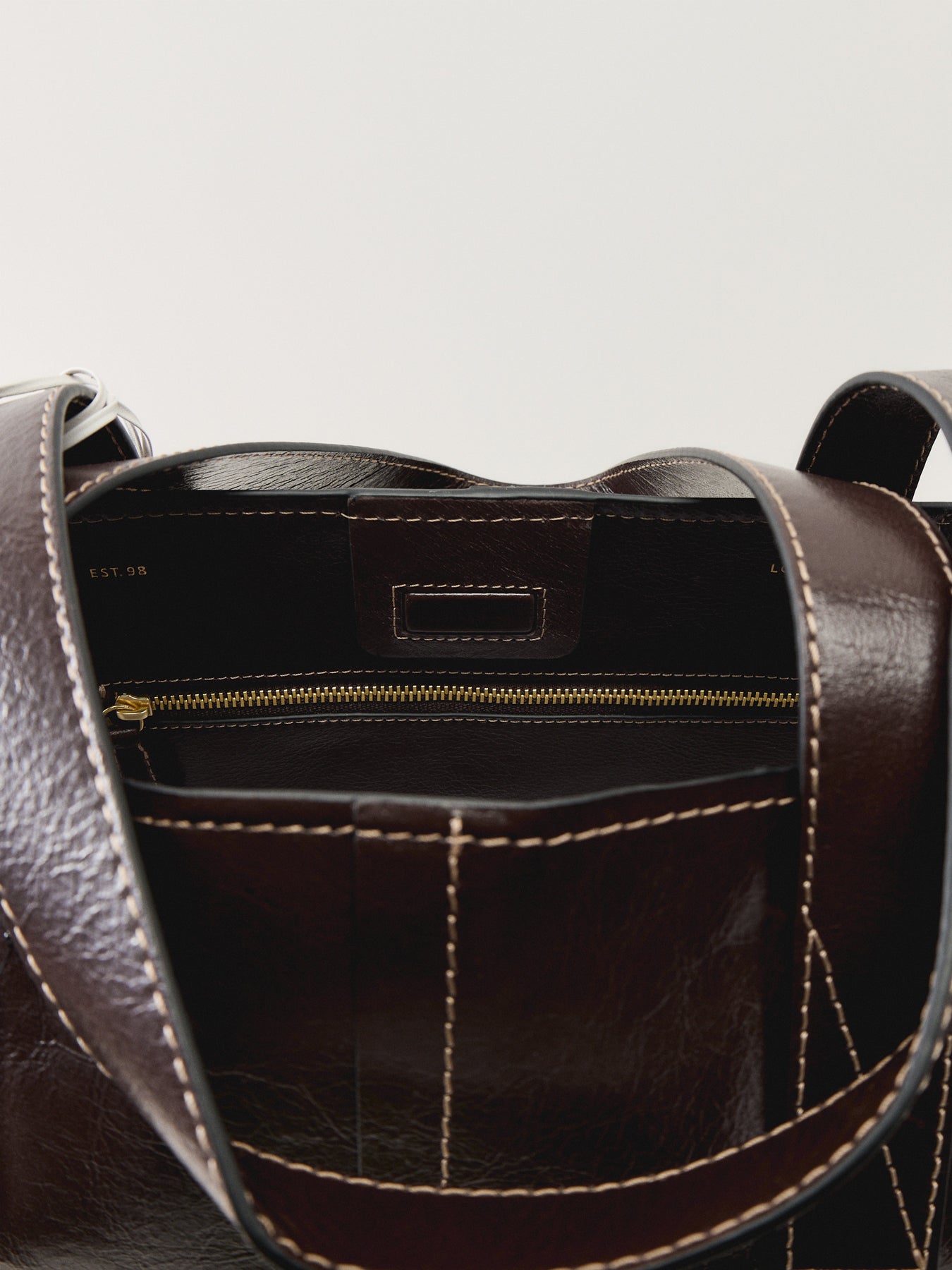 Broadway Market Large Open Top Tote Brown
