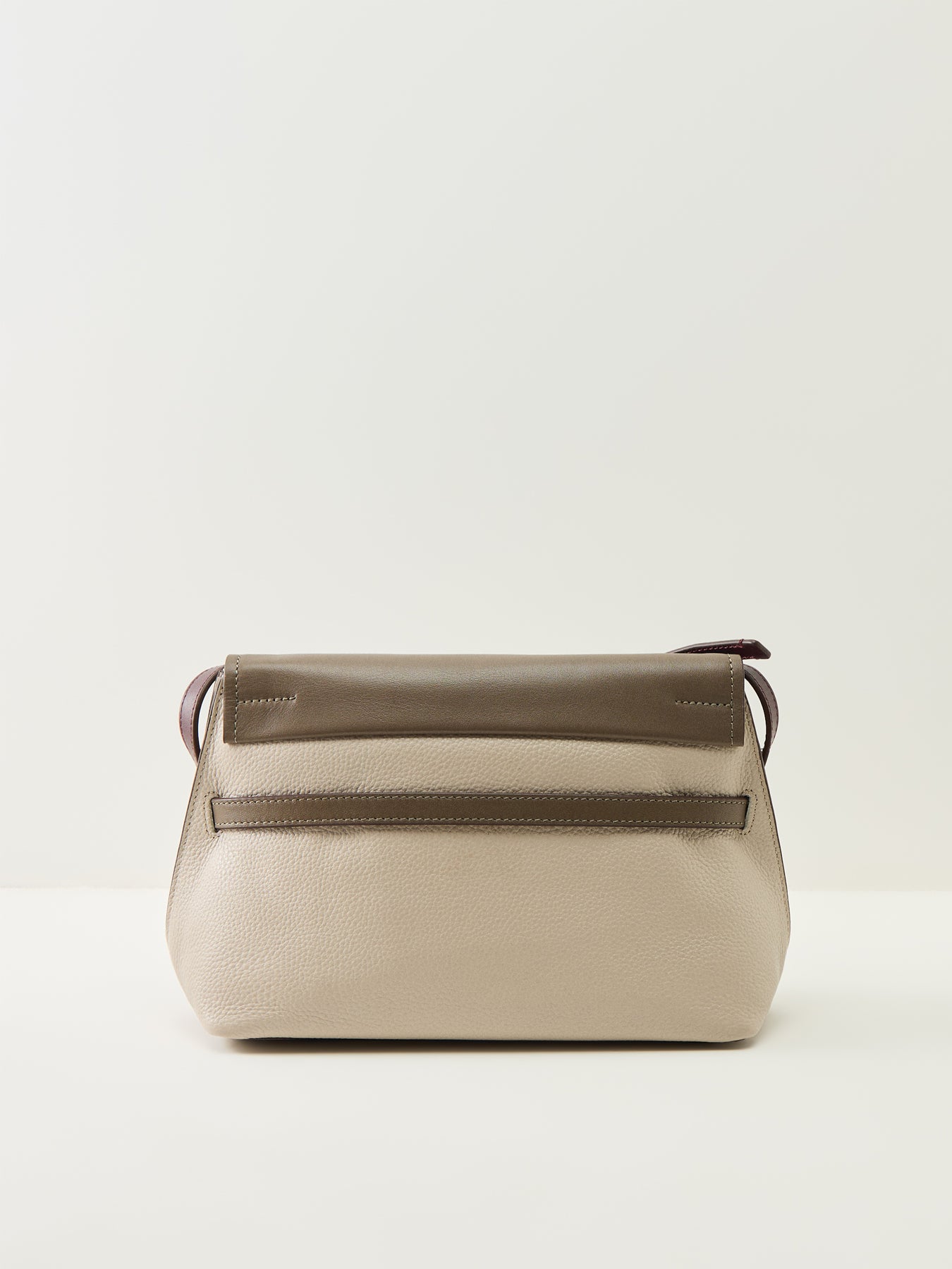 Christina Colourblock Small Flapover Crossbody White