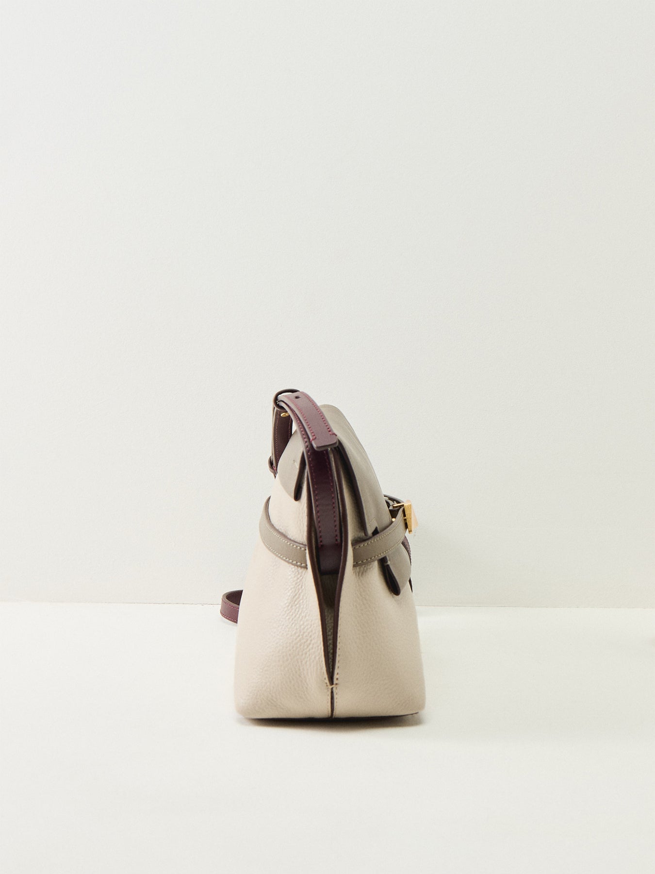 Christina Colourblock Small Flapover Crossbody White