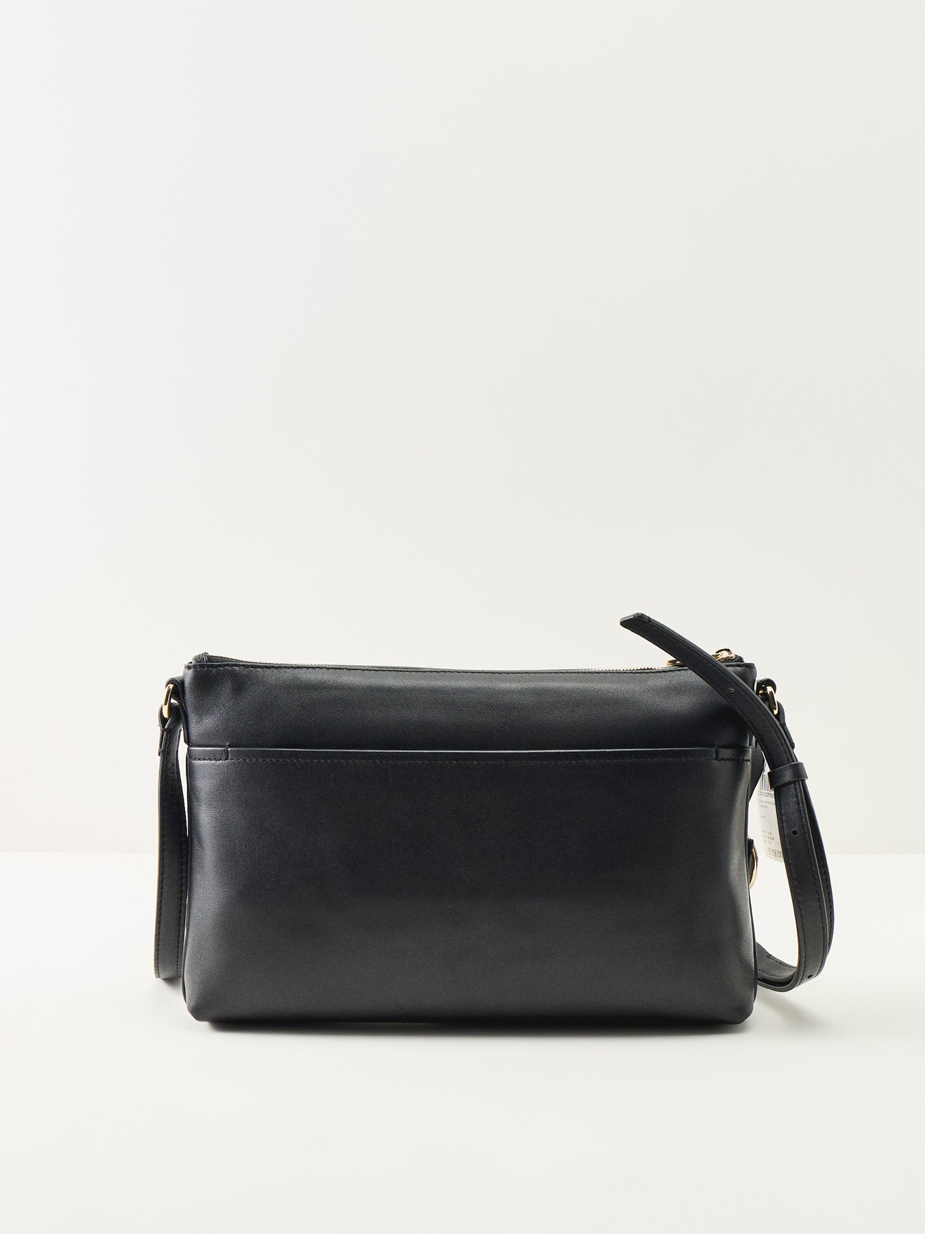 Pockets Medium Zip Top Crossbody Bag Black