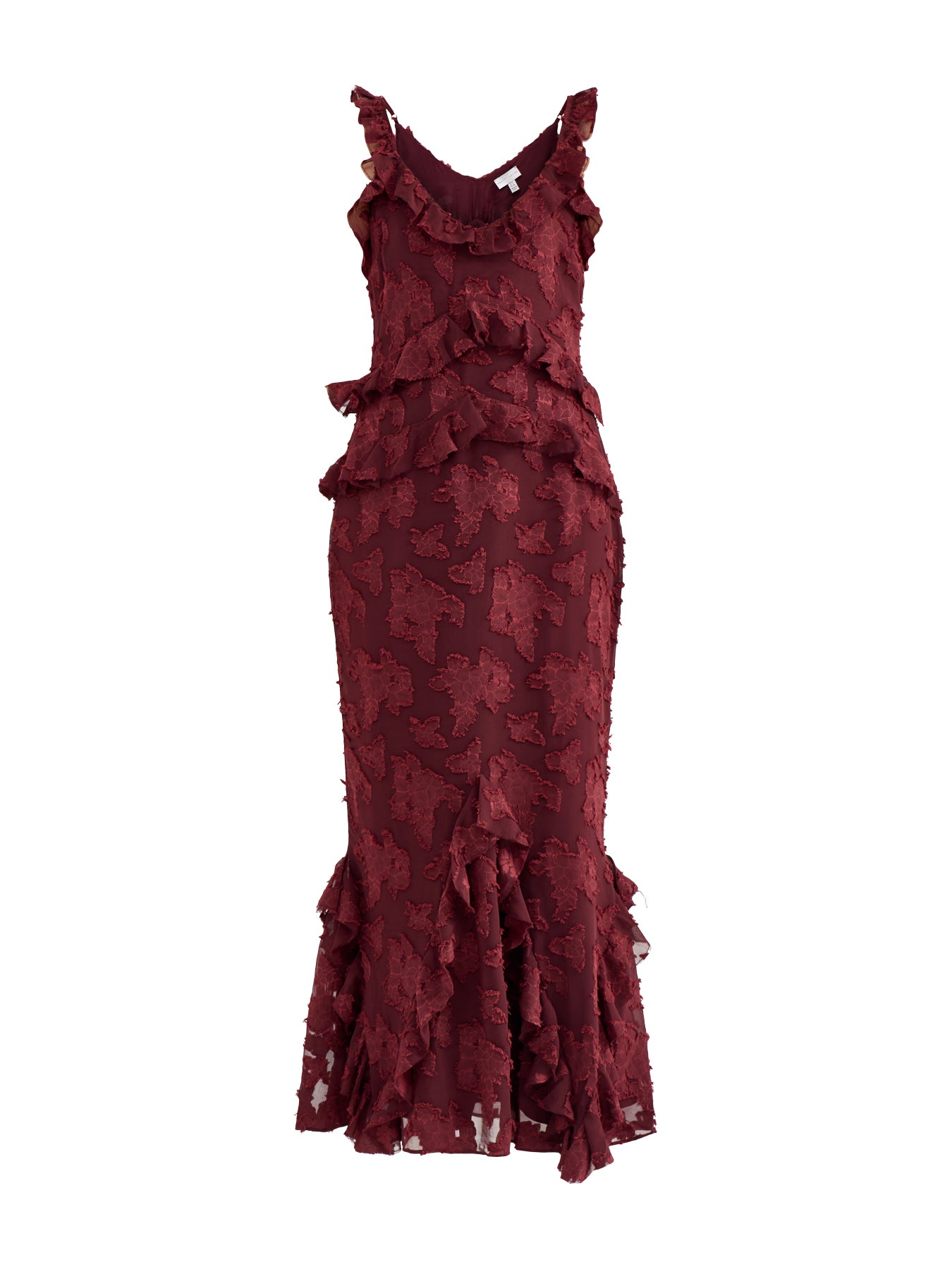 Helena Jacquard Maxi Dress Brown