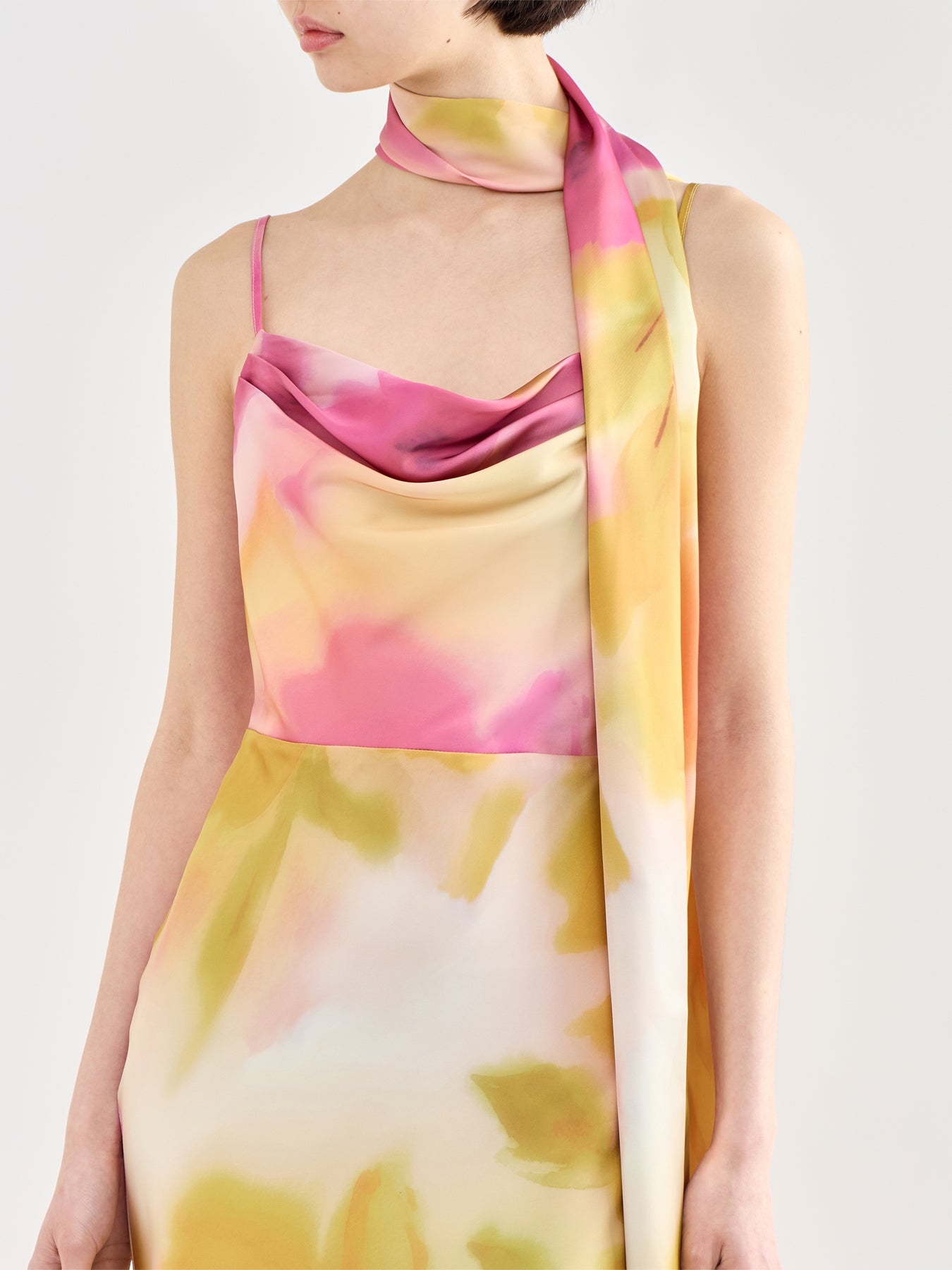 Keisha Scarf Maxi Dress Floral
