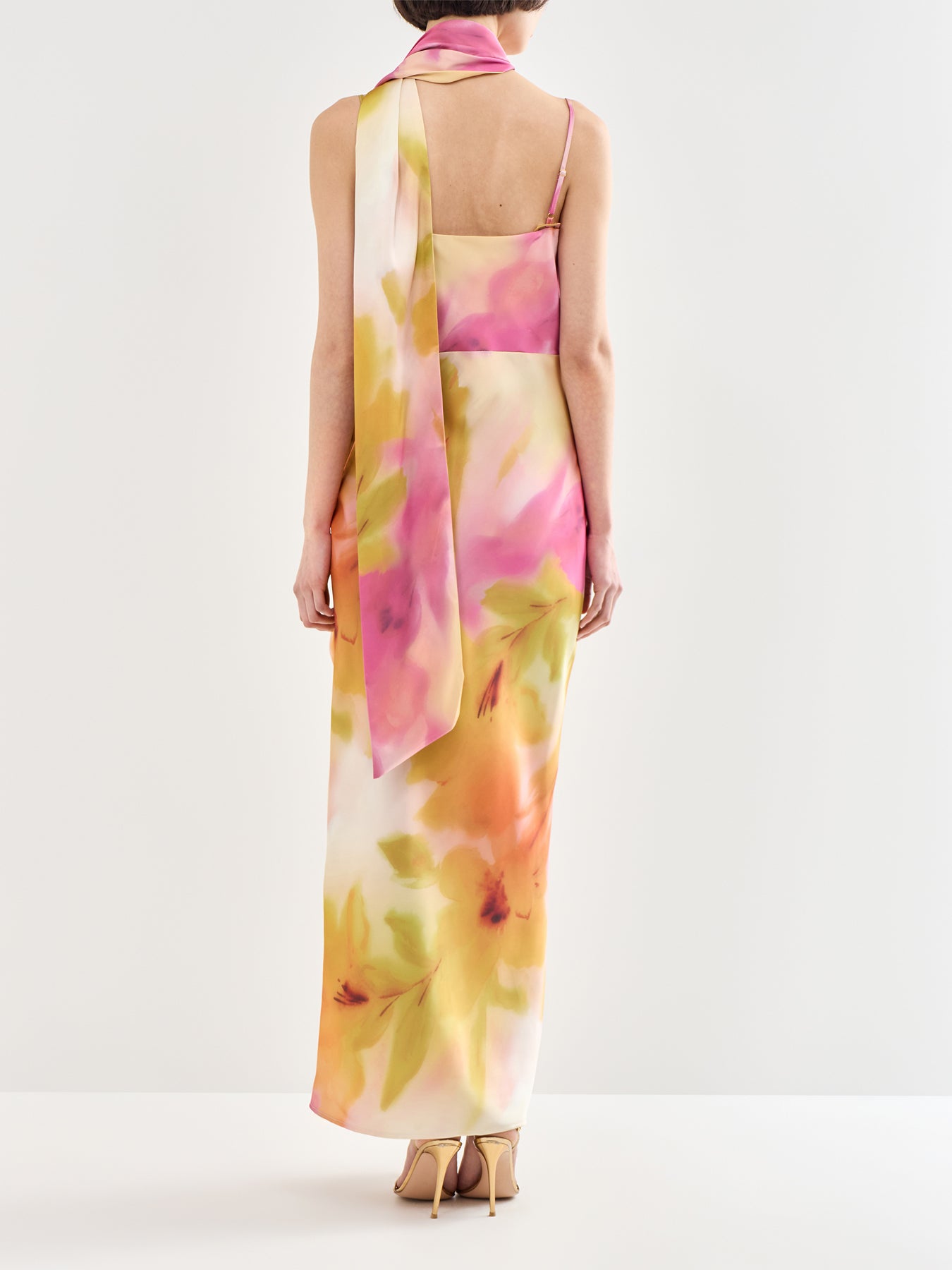 Keisha Scarf Maxi Dress Floral