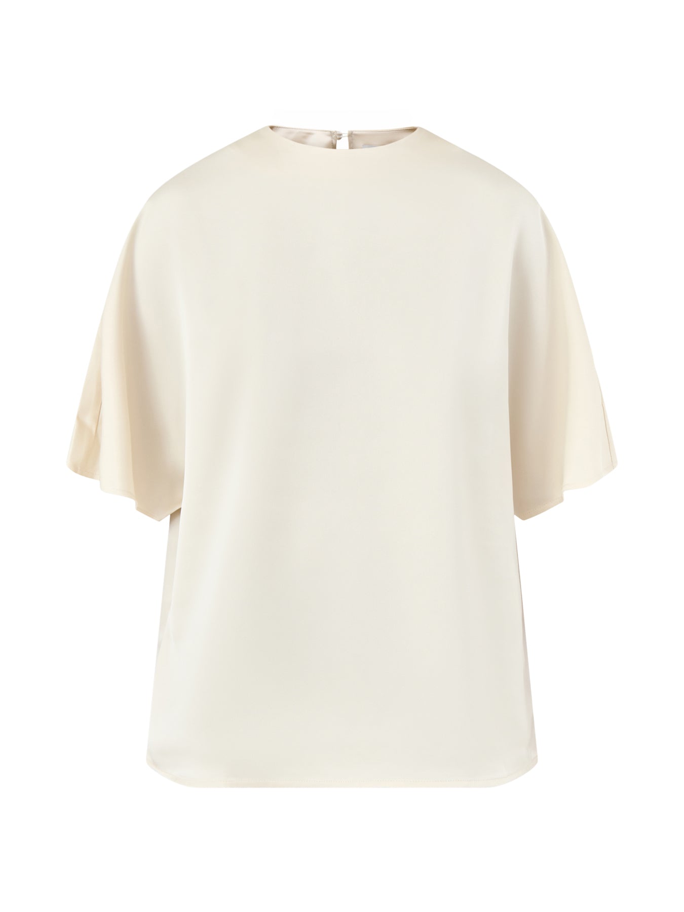 Breya Satin T-Shirt Cream