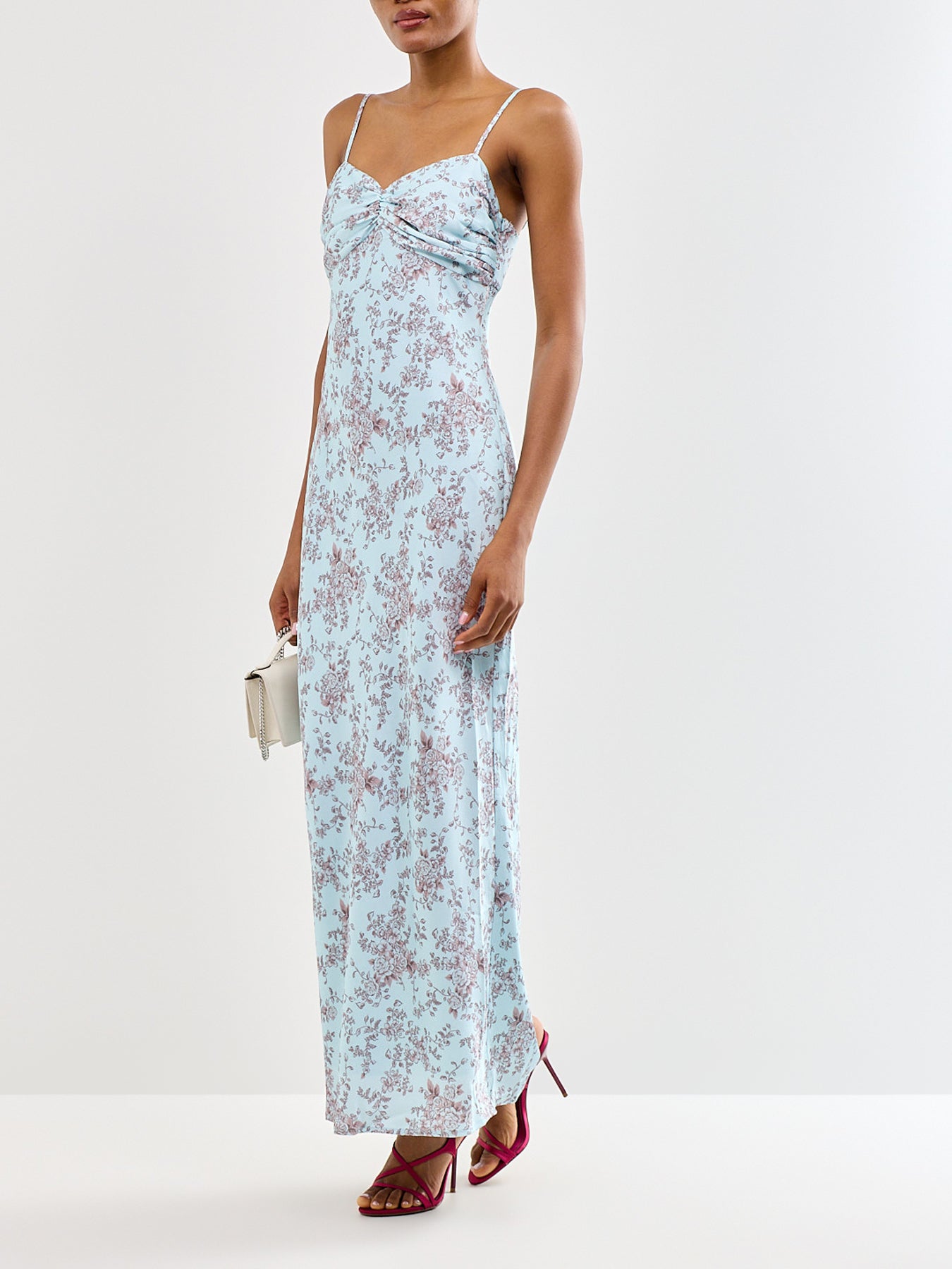 Joely Printed Maxi Dress Blue