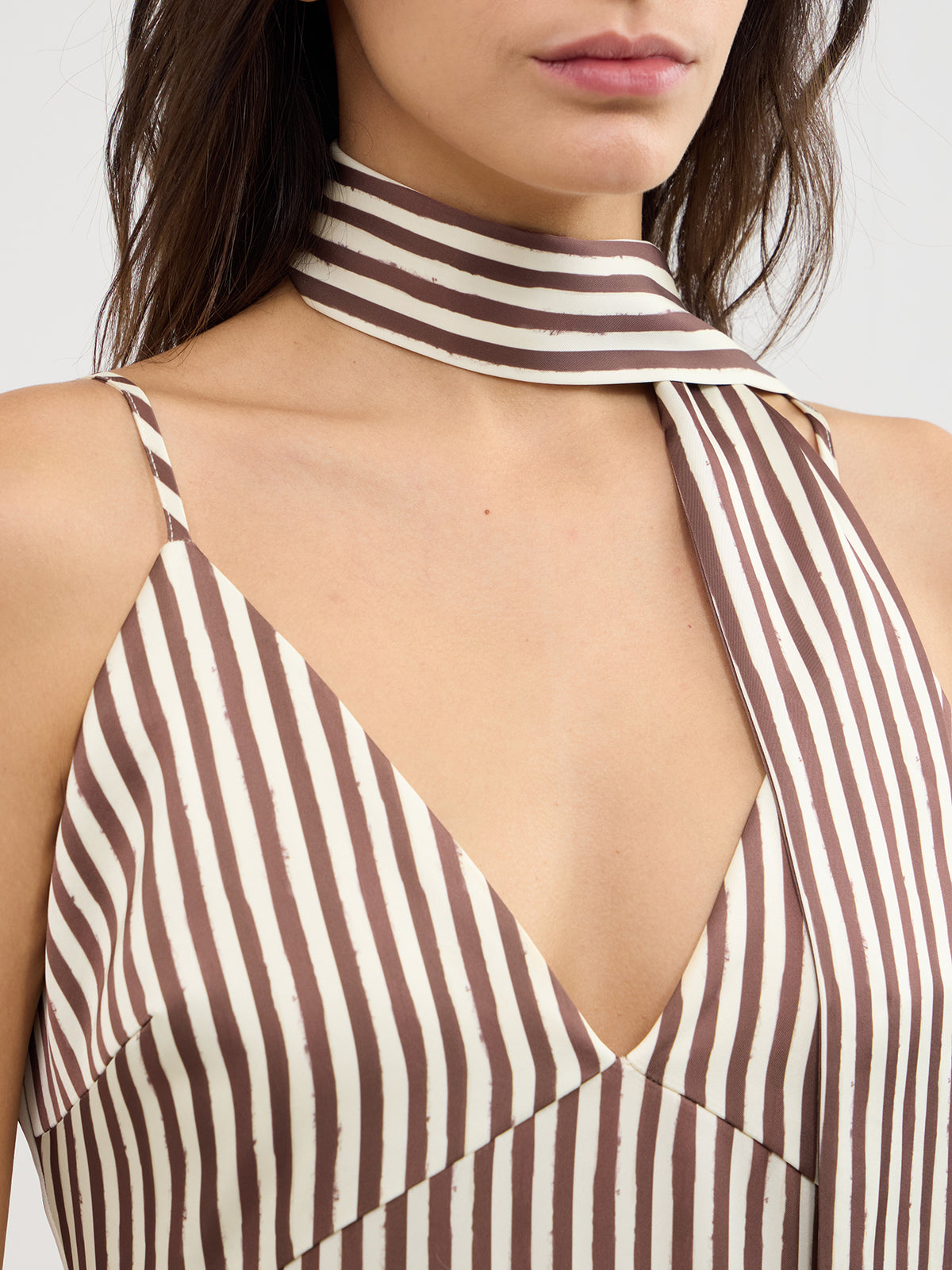 Serita V-Neck Tiered Maxi Dress