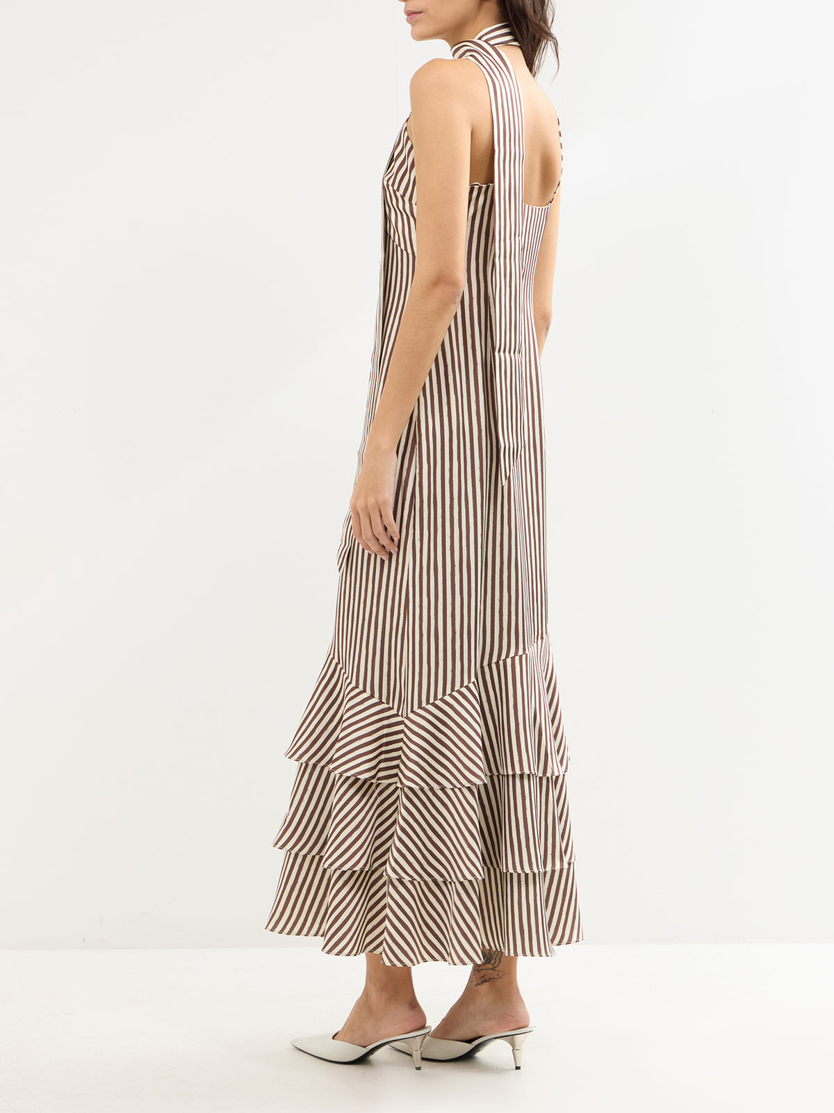 Serita V-Neck Tiered Maxi Dress