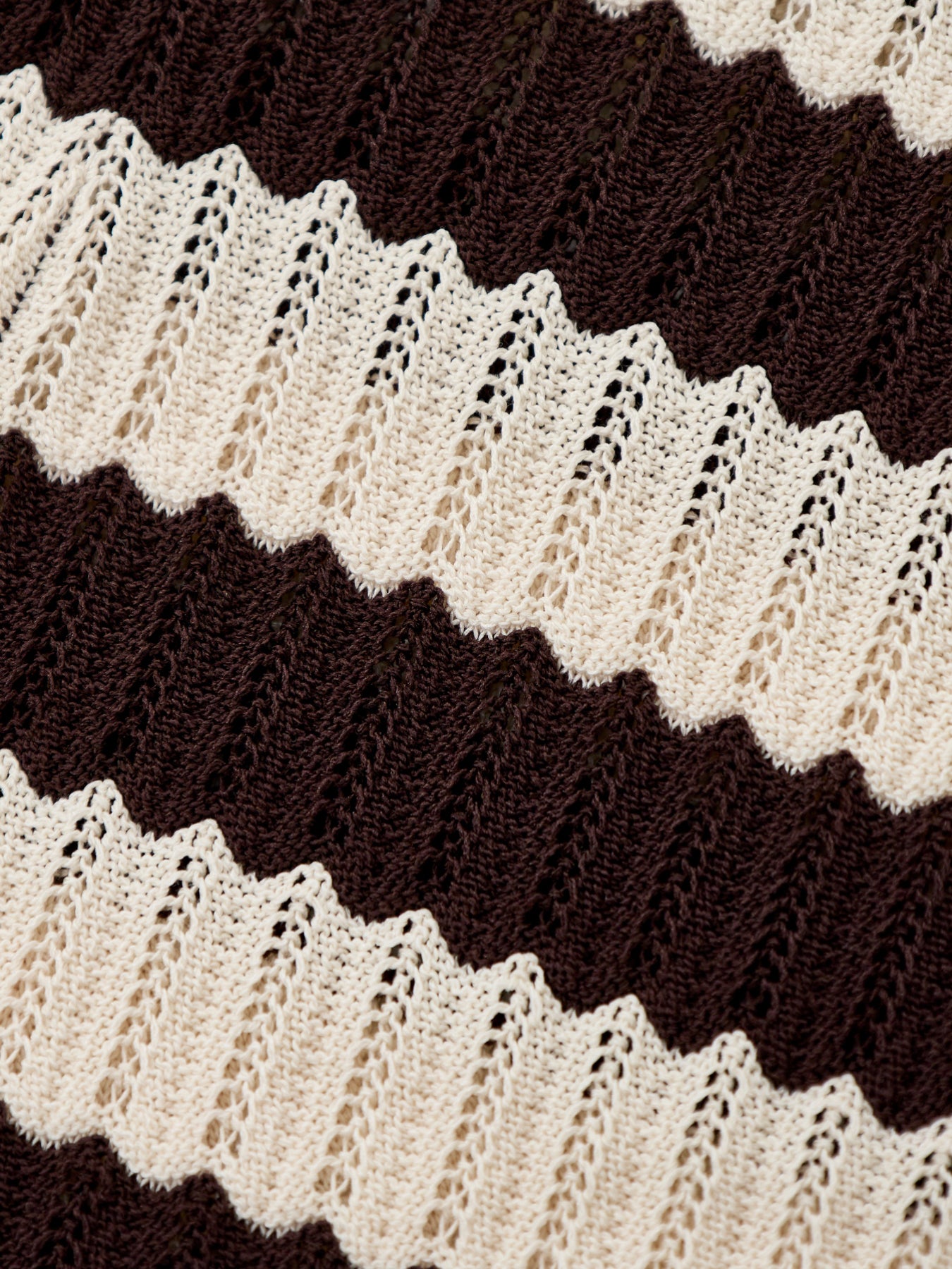 Venezia Stripe Polo Top Cream