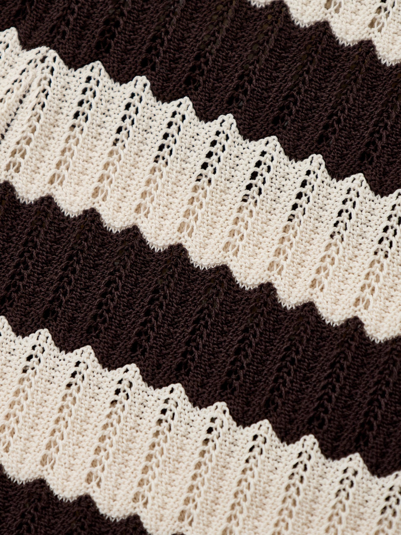 Venezia Stripe Slim Leg Trousers Brown