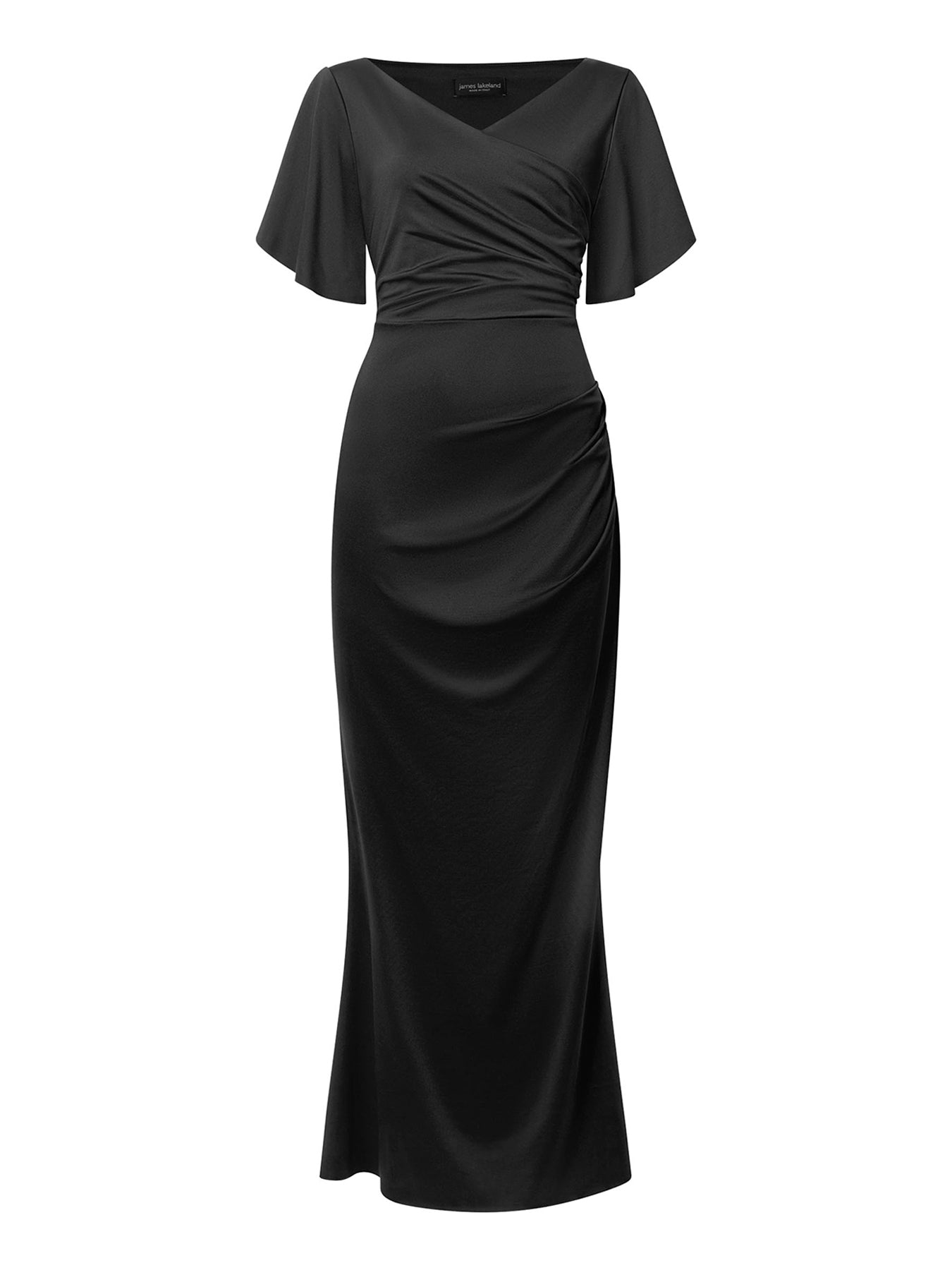 Gathered Maxi Dress Black