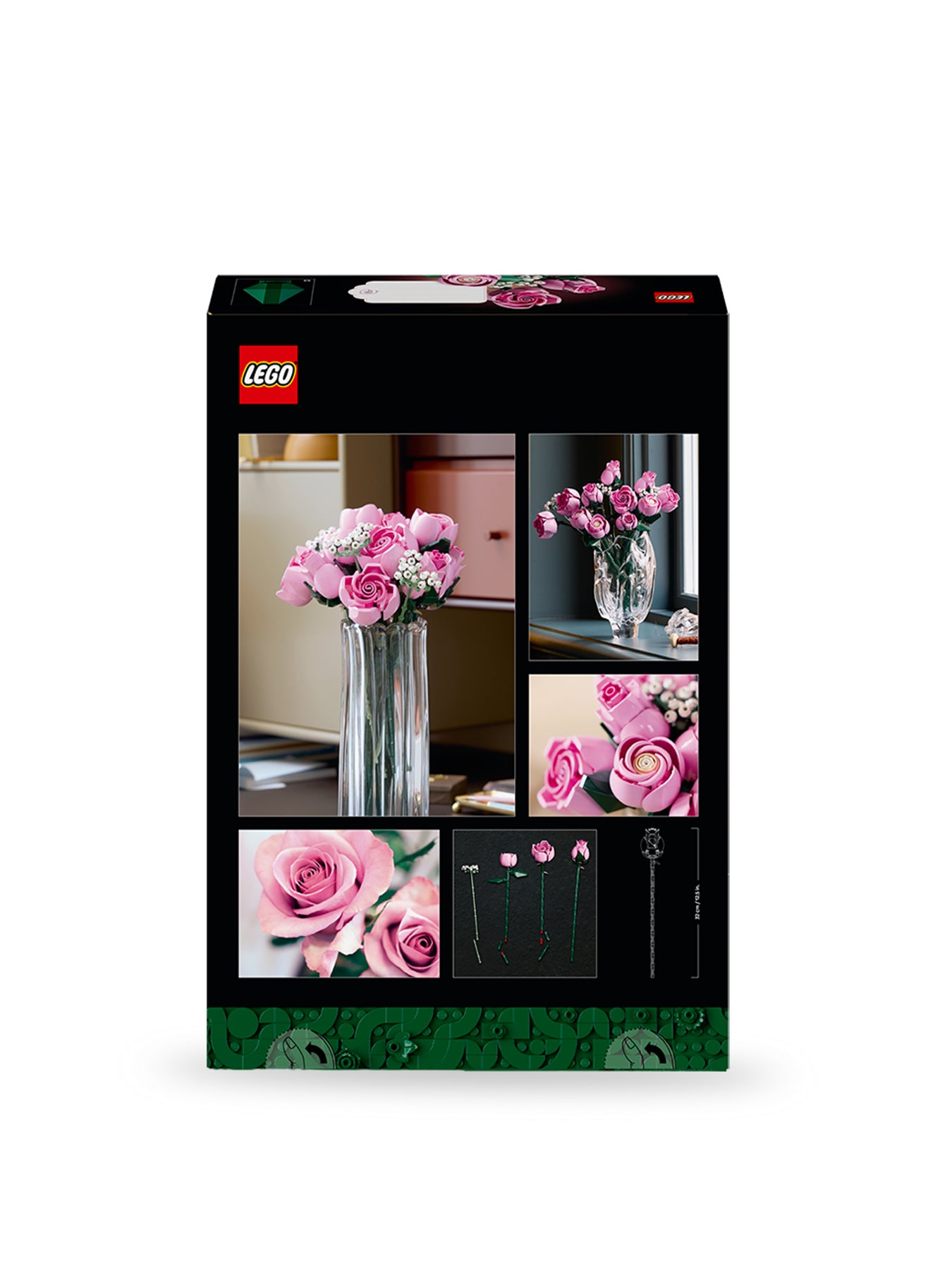 Botanical Bouquet of Pink Roses Set 10374