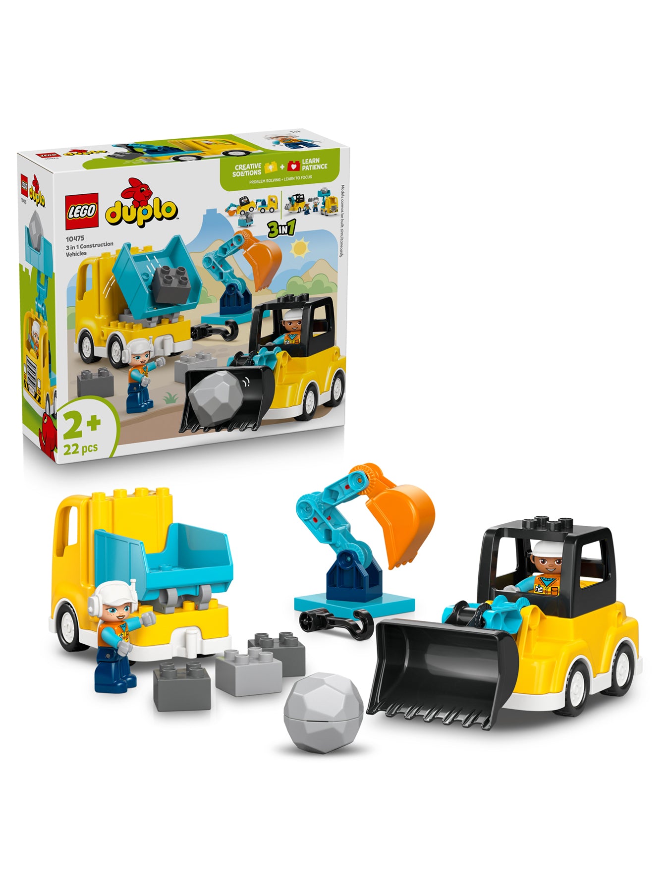Creator 3-in-1 Construction Vehicles Set 10475